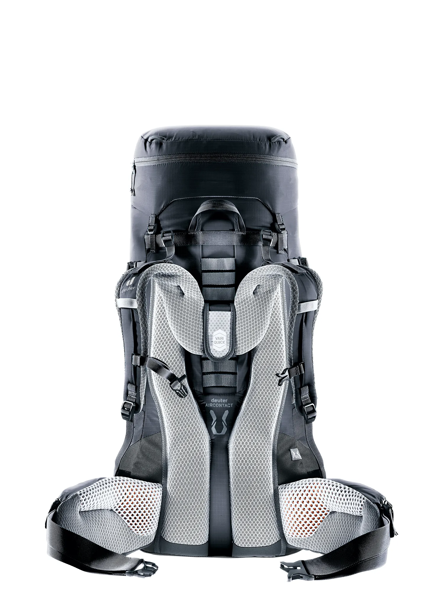 Dámský trekový batoh Deuter Aircontact Lite 45 + 10 SL - black/graphite