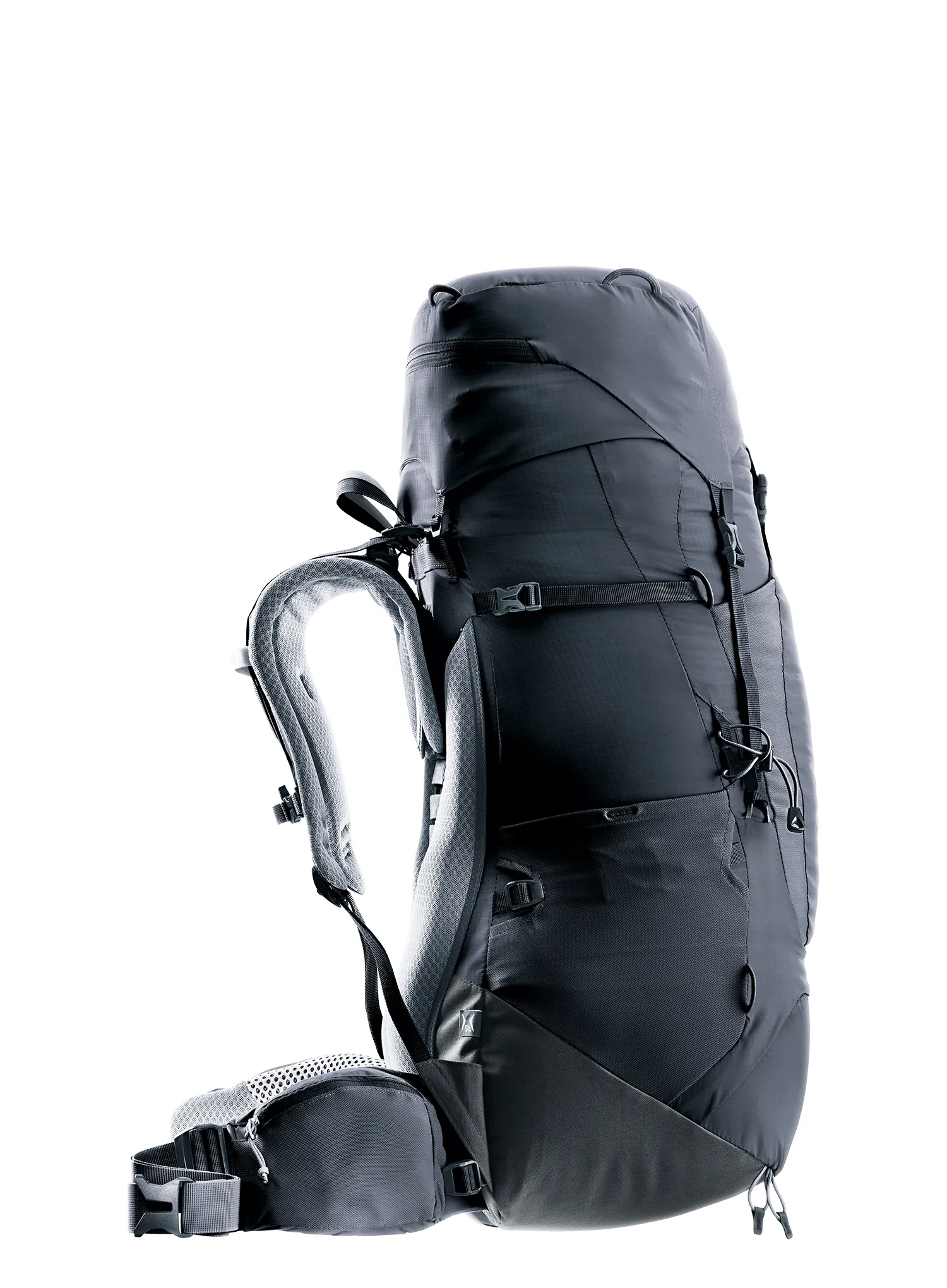 Dámský trekový batoh Deuter Aircontact Lite 45 + 10 SL - black/graphite