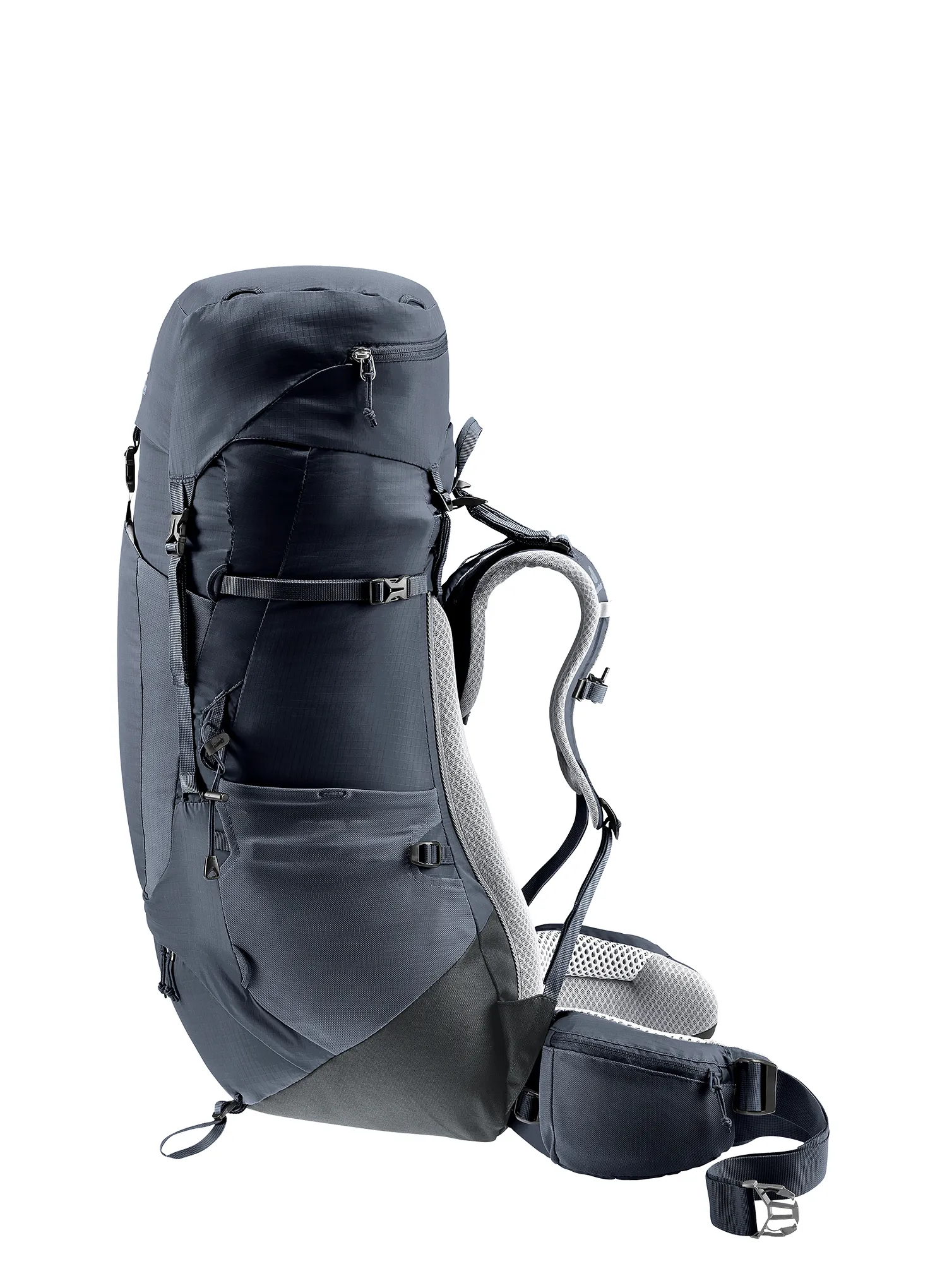 Dámský trekový batoh Deuter Aircontact Lite 45 + 10 SL - black/graphite