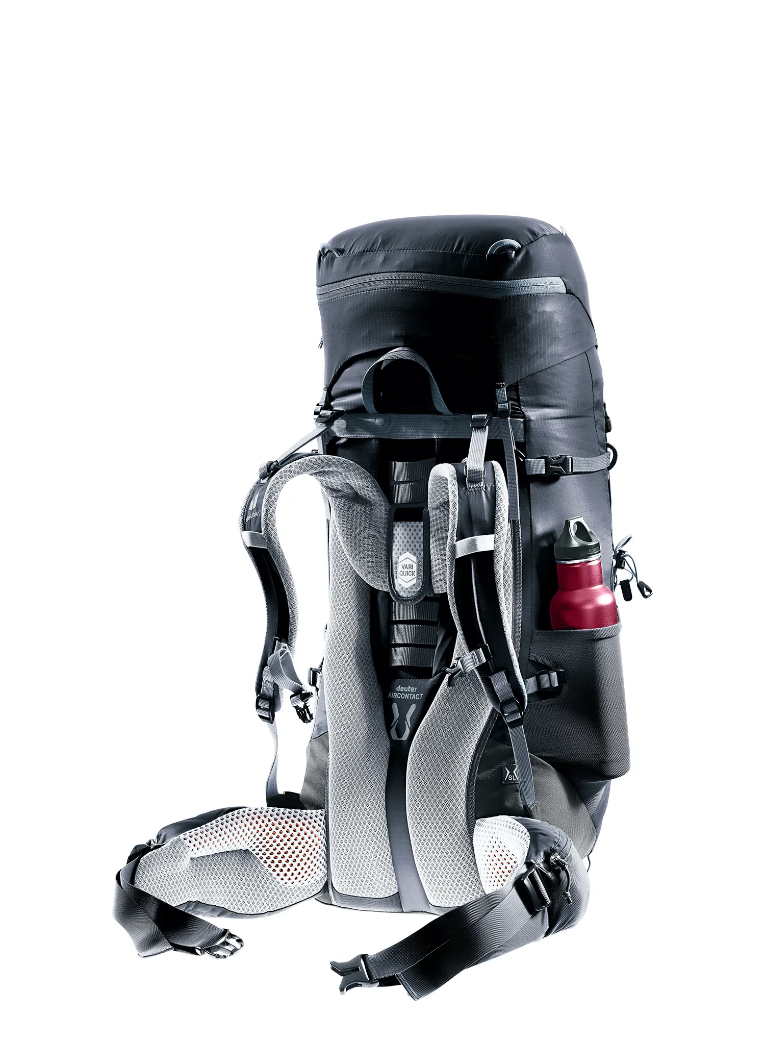 Dámský trekový batoh Deuter Aircontact Lite 45 + 10 SL - black/graphite