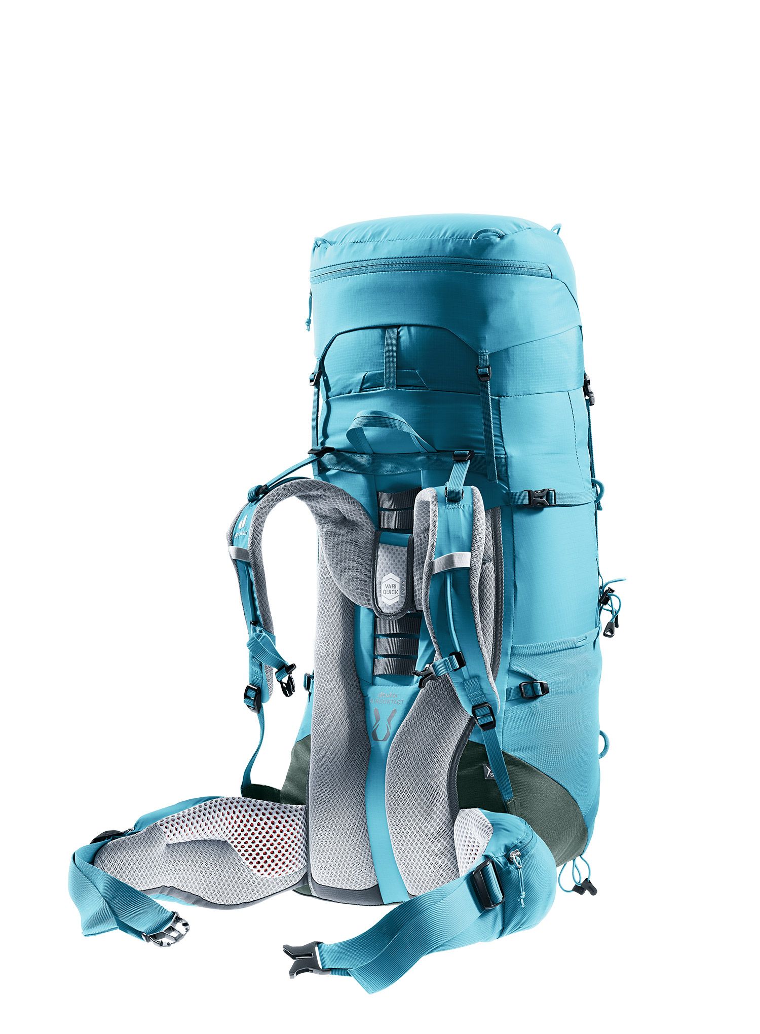 Dámský trekový batoh Deuter Aircontact Lite 45 + 10 SL - lagoon/ivy