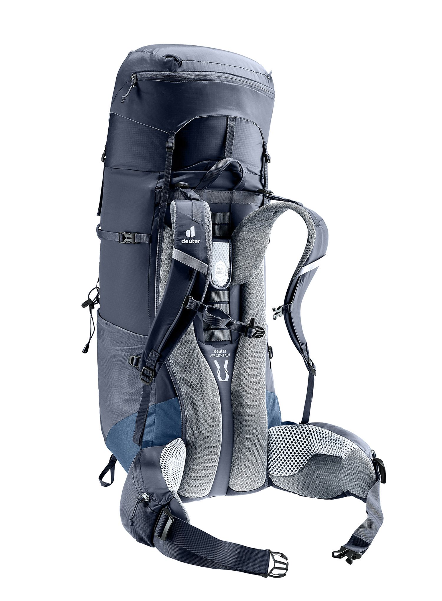 Trekový batoh Deuter Aircontact Lite 50 + 10 - black/marine