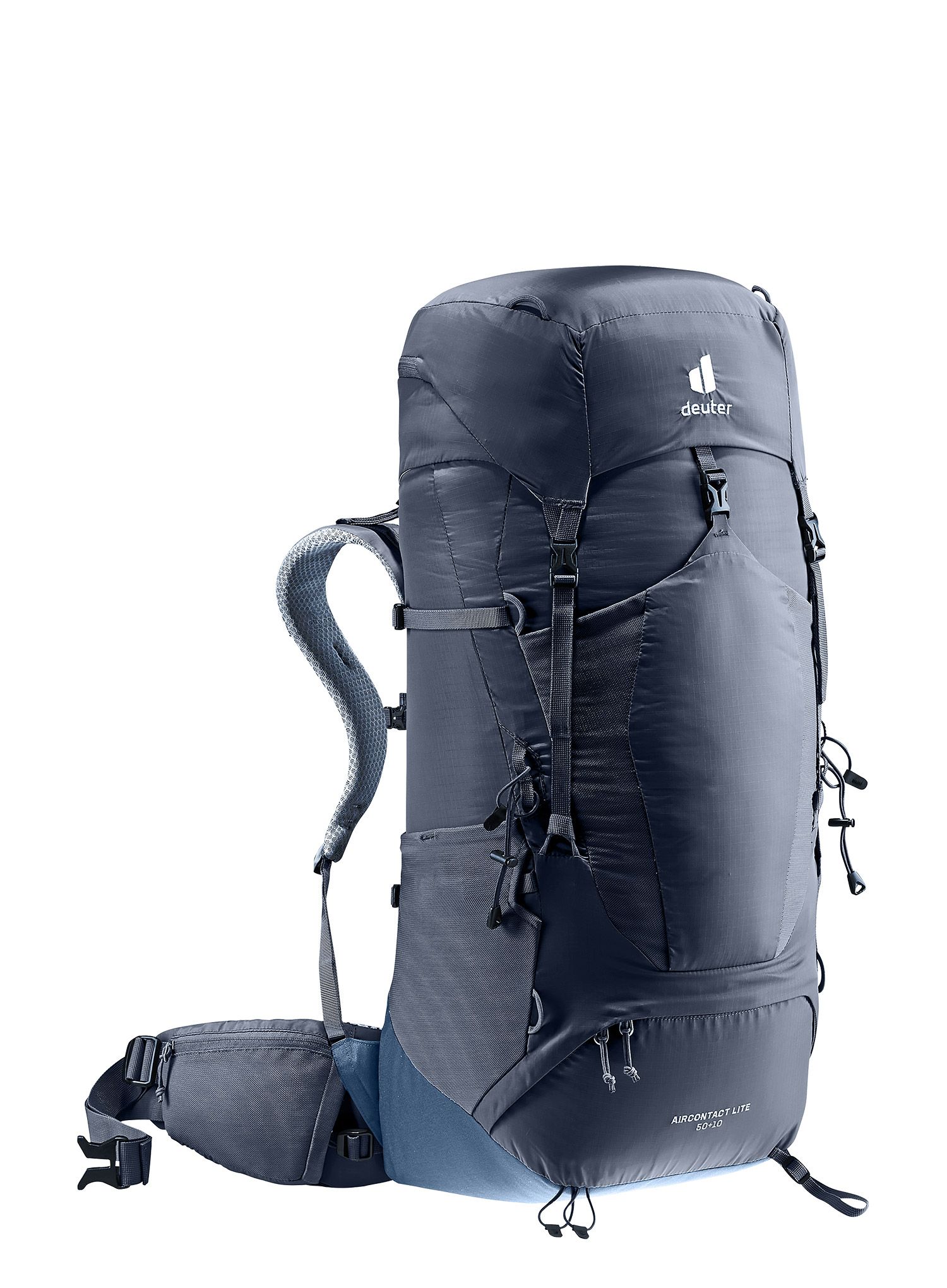 Trekový batoh Deuter Aircontact Lite 50 + 10 - black/marine