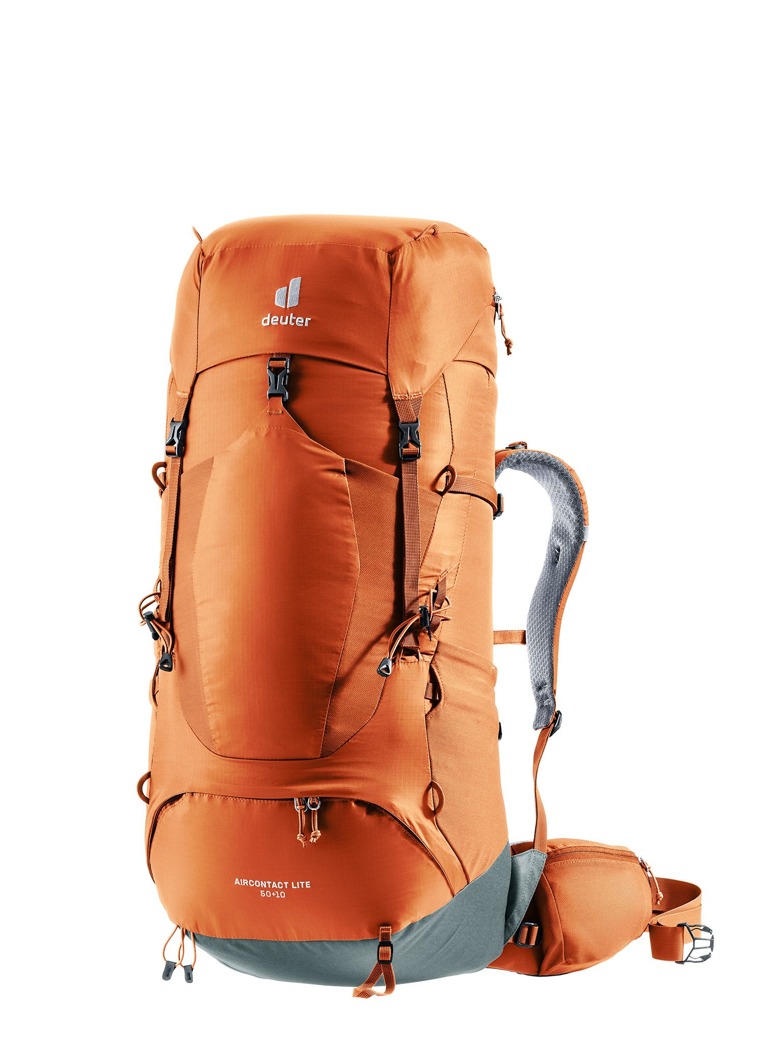 Trekový batoh Deuter Aircontact Lite 50 + 10 - chestnut/teal