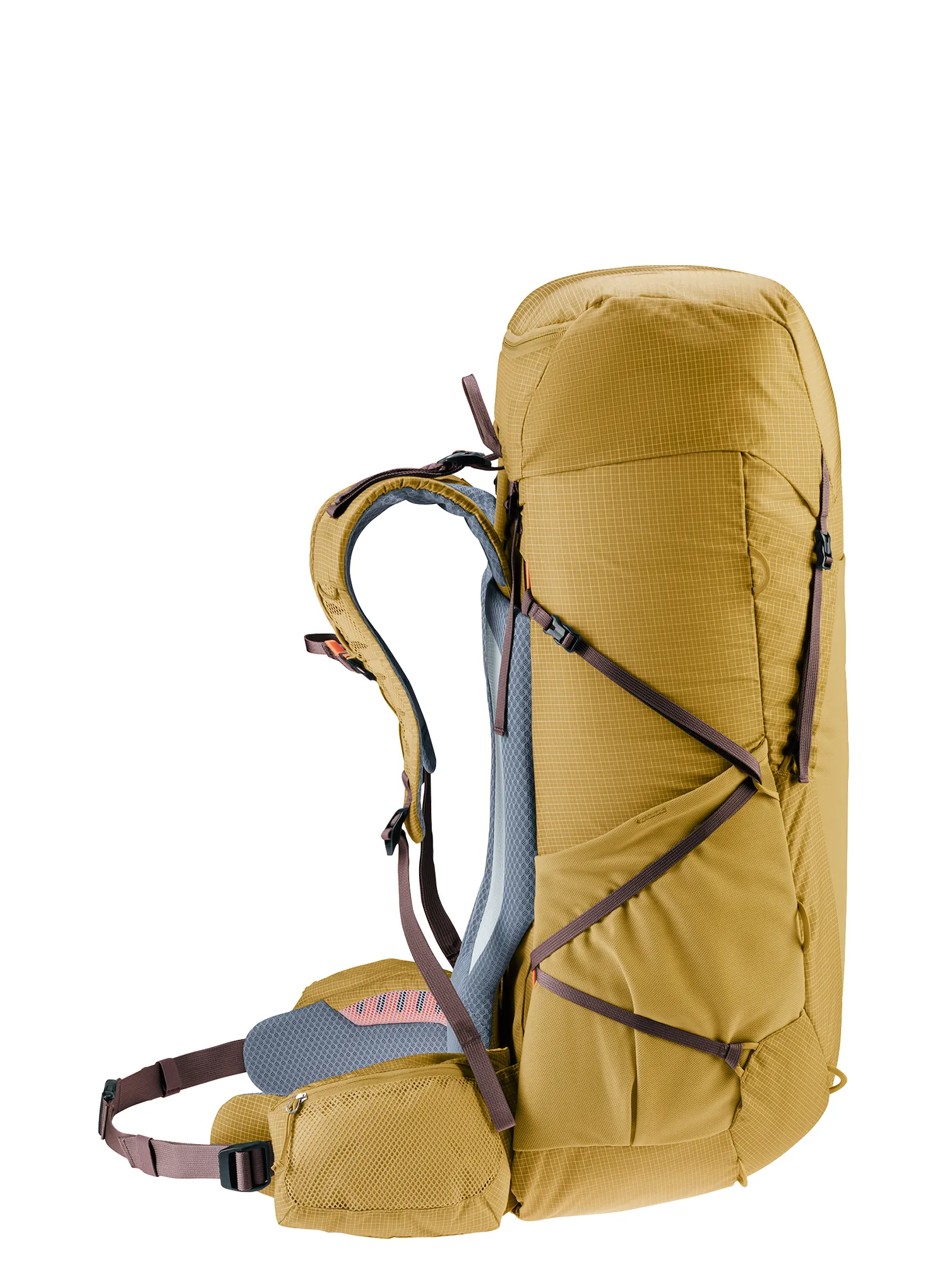 Trekový batoh Deuter Aircontact Ultra 50 + 5 - savanna/raisin