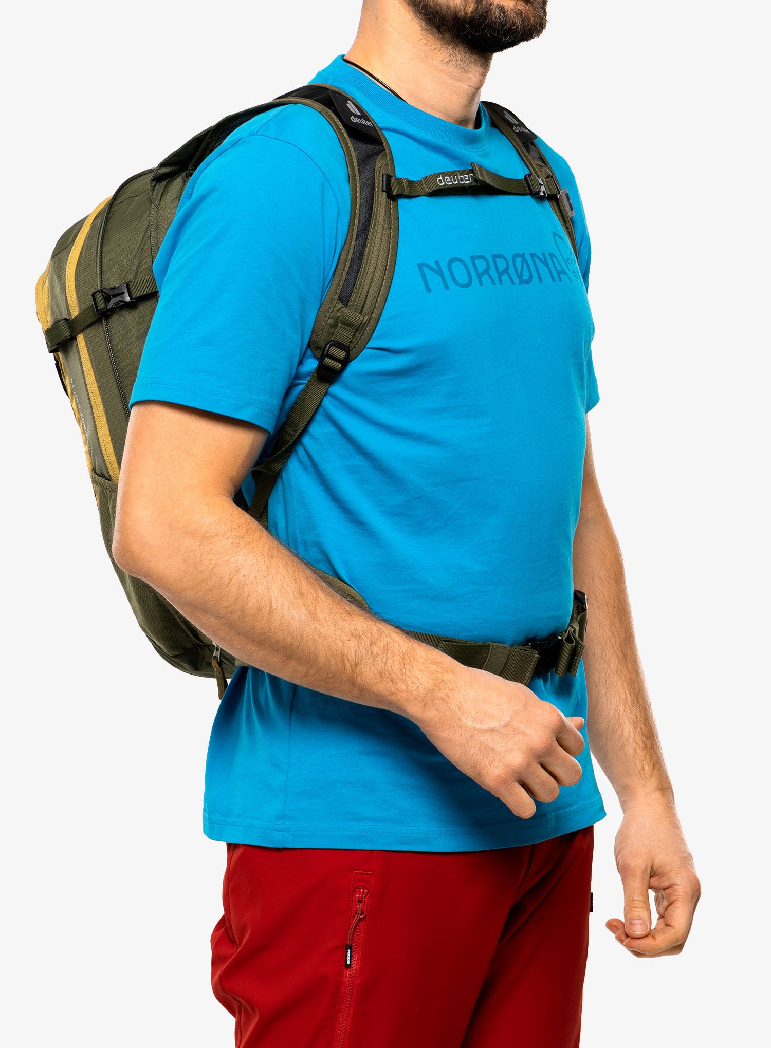 Cyklistický batoh Deuter Compact EXP 14 - caramel/khaki