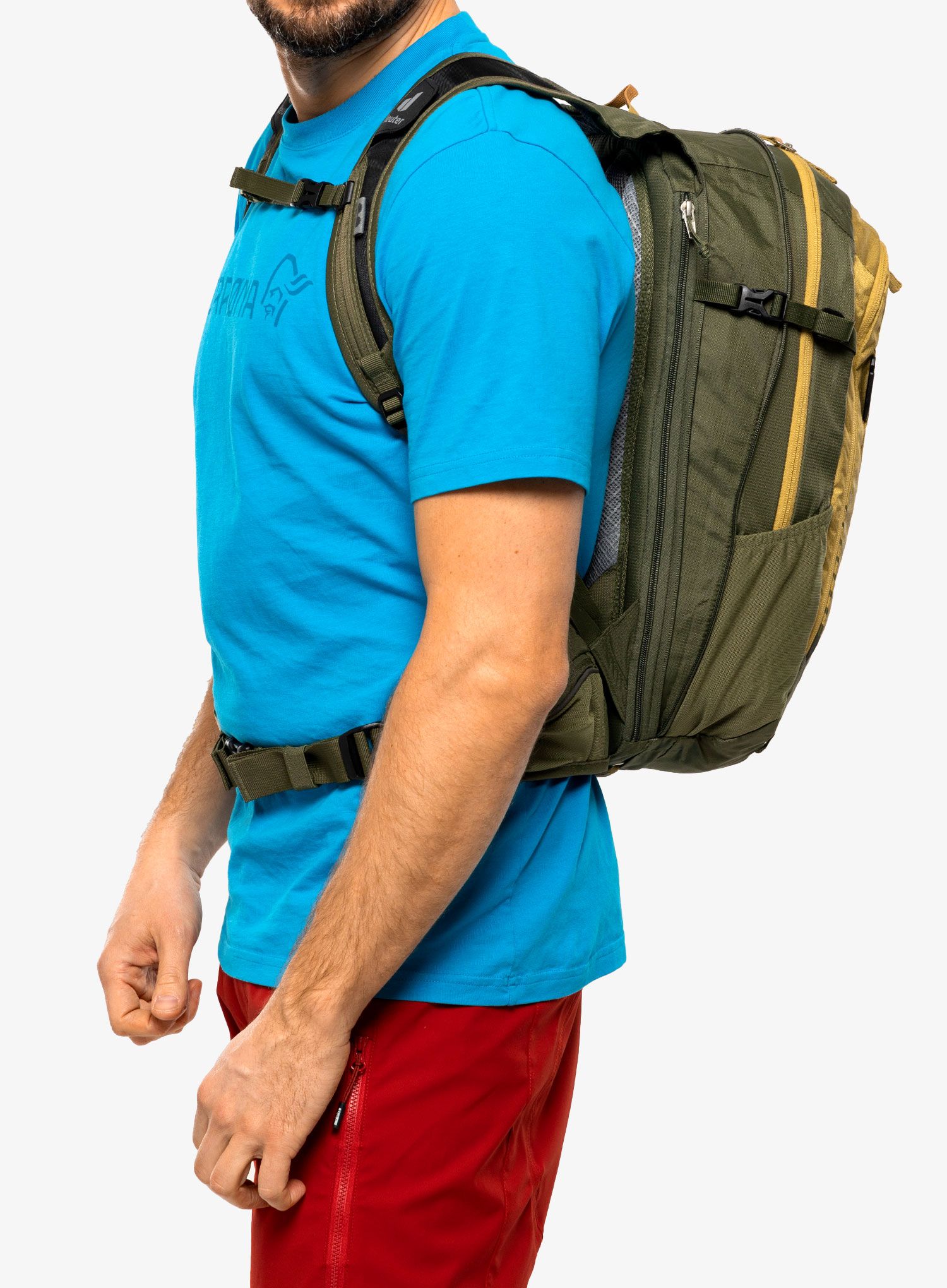 Cyklistický batoh Deuter Compact EXP 14 - caramel/khaki