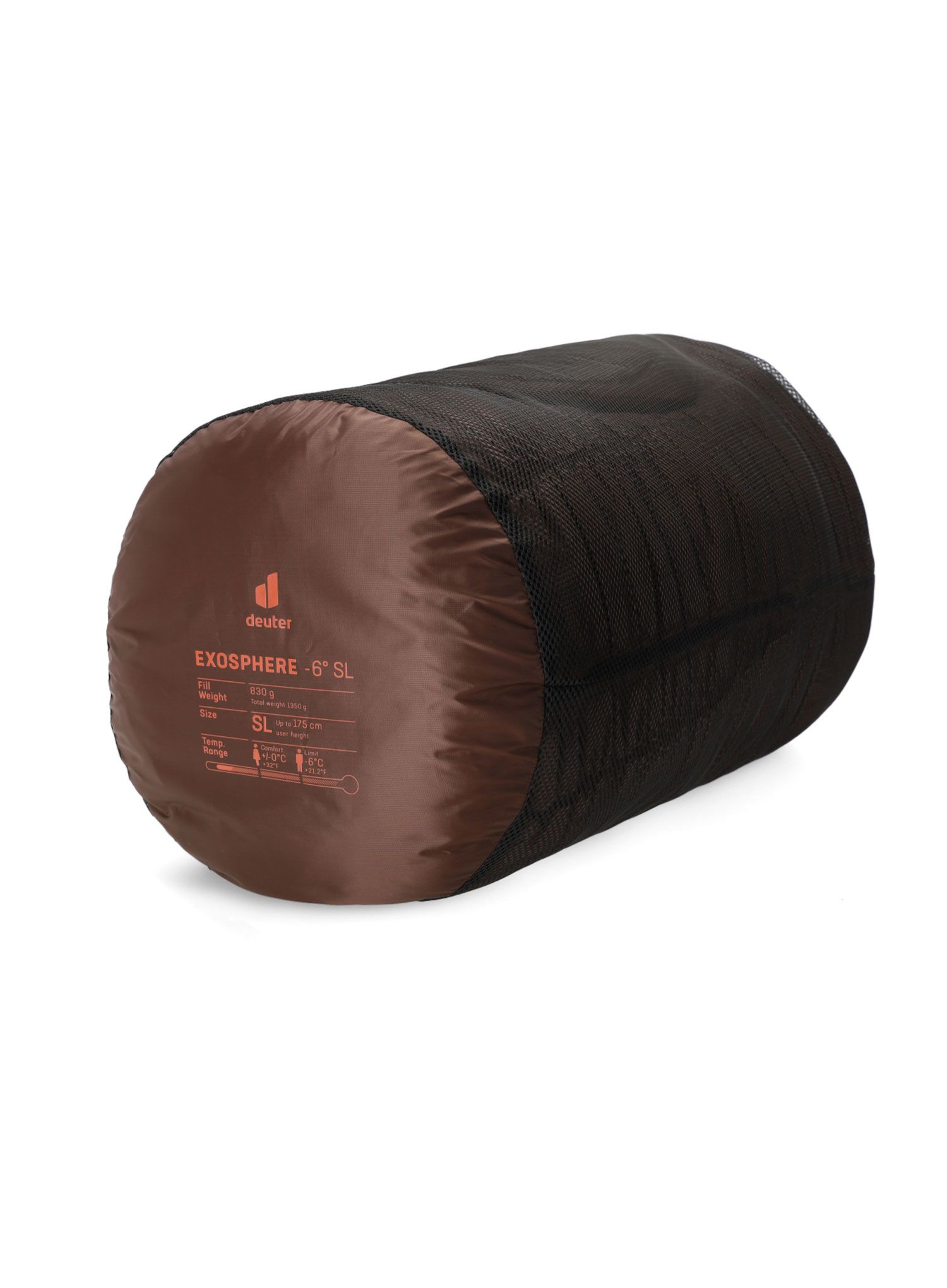 Dámský spací pytel Deuter Exosphere -6 SL (175 cm) - umbra/redwood