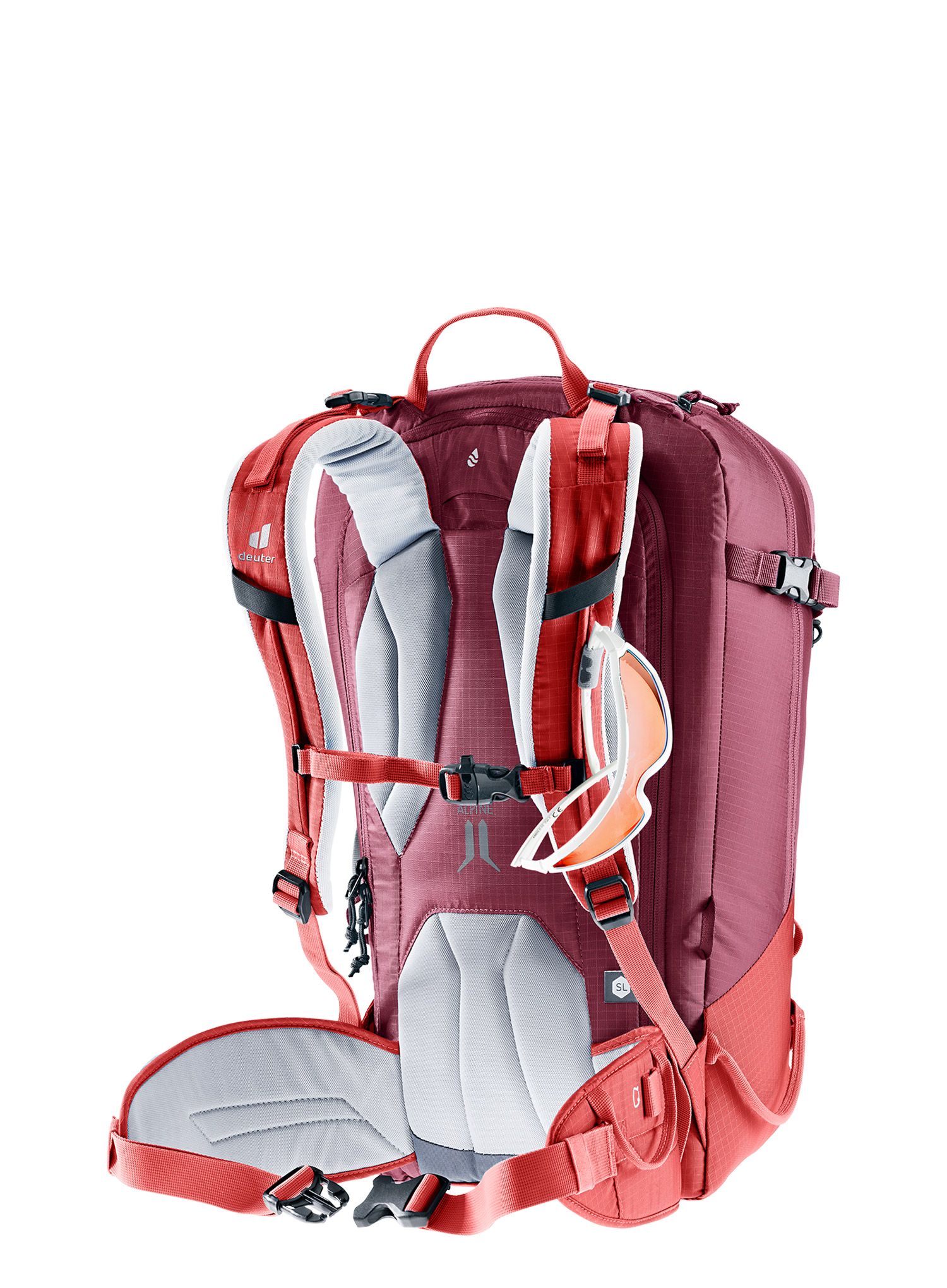 Dámský  skialpový batoh Deuter Freerider 28 SL - currant/maron