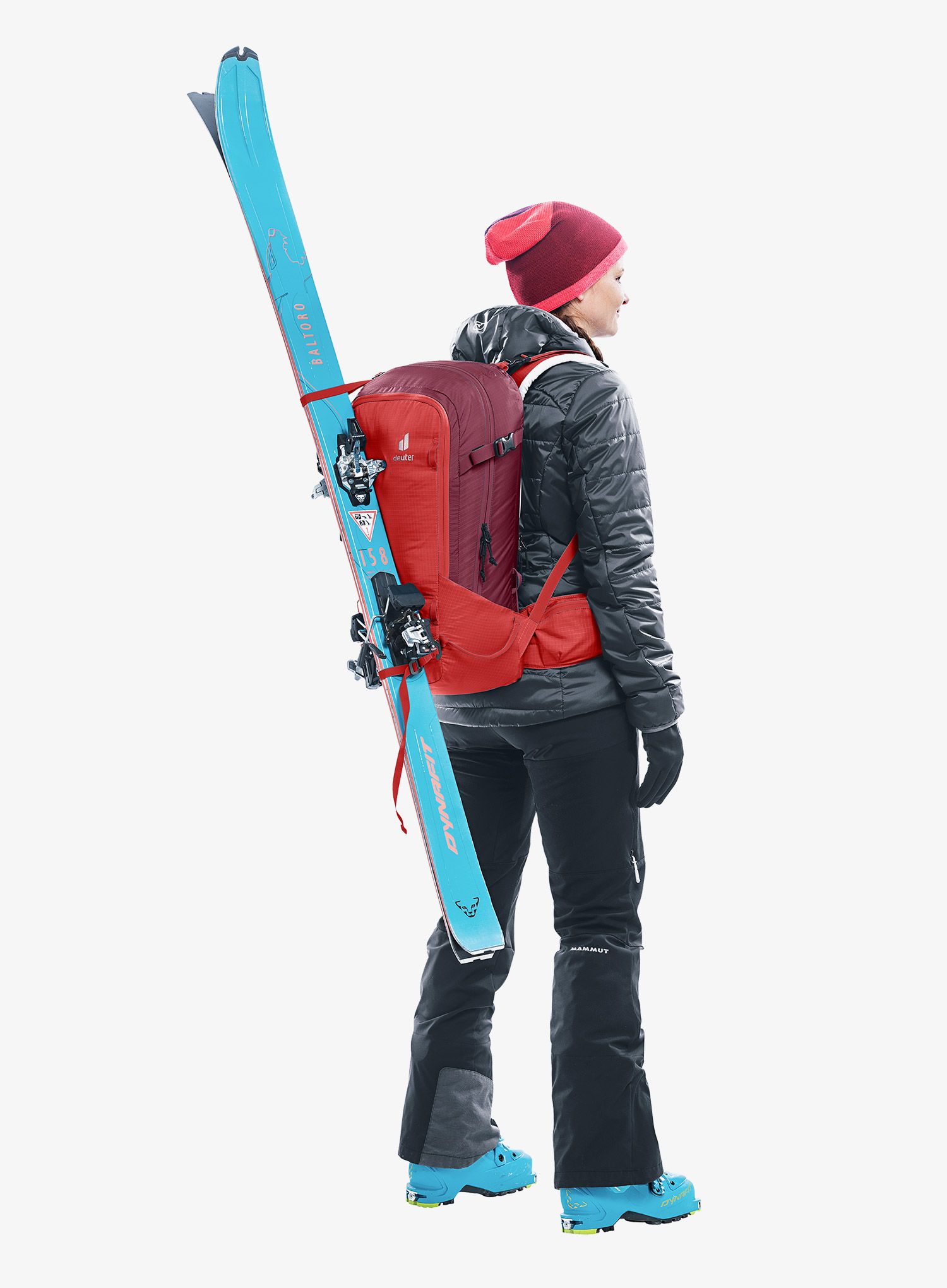 Dámský  skialpový batoh Deuter Freerider 28 SL - currant/maron