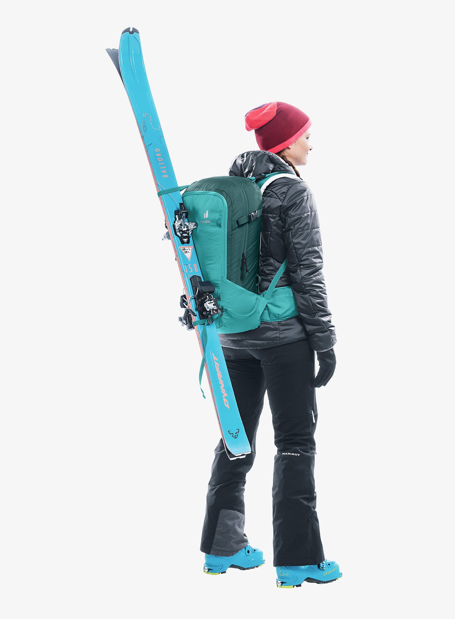 Dámský  skialpový batoh Deuter Freerider 28 SL - dust blue/deep sea