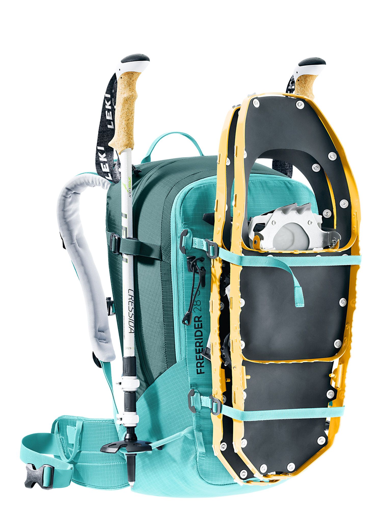 Dámský  skialpový batoh Deuter Freerider 28 SL - dust blue/deep sea