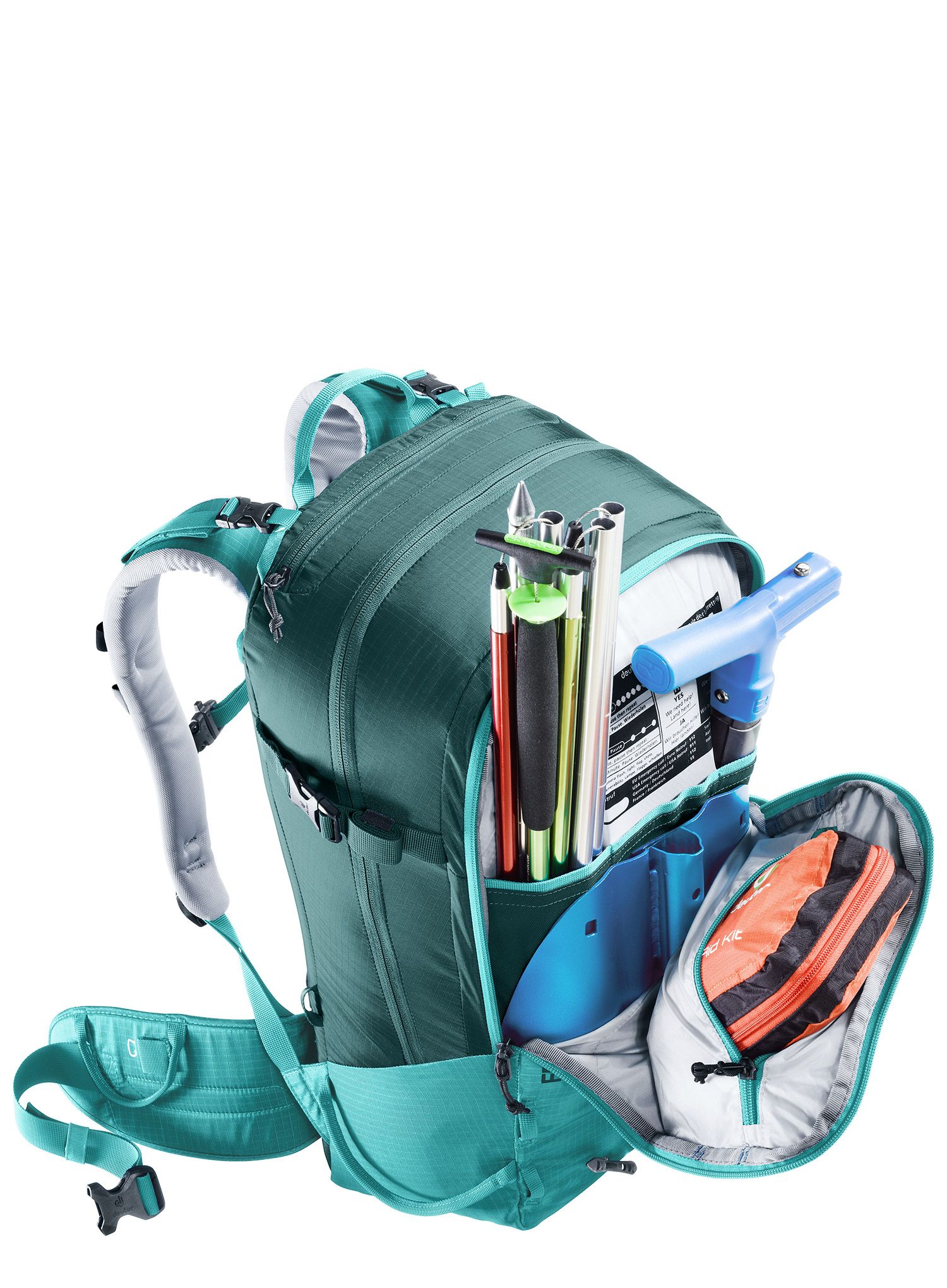 Dámský  skialpový batoh Deuter Freerider 28 SL - dust blue/deep sea