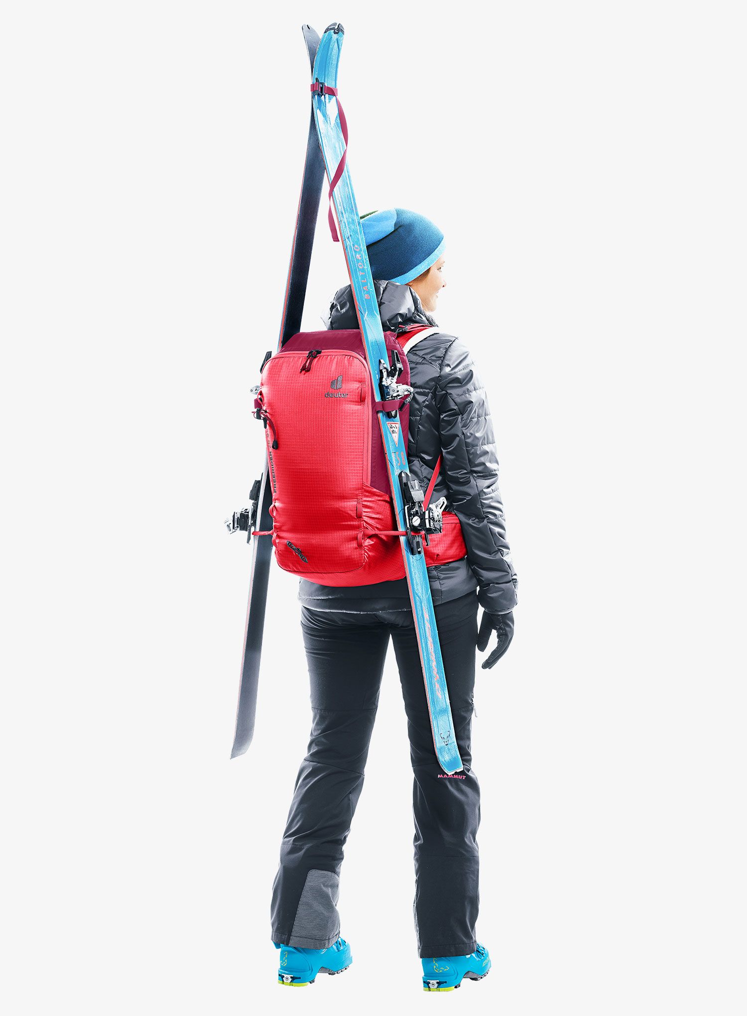 Skialpový batoh Deuter Freerider 28 SL - hibiscus/ruby
