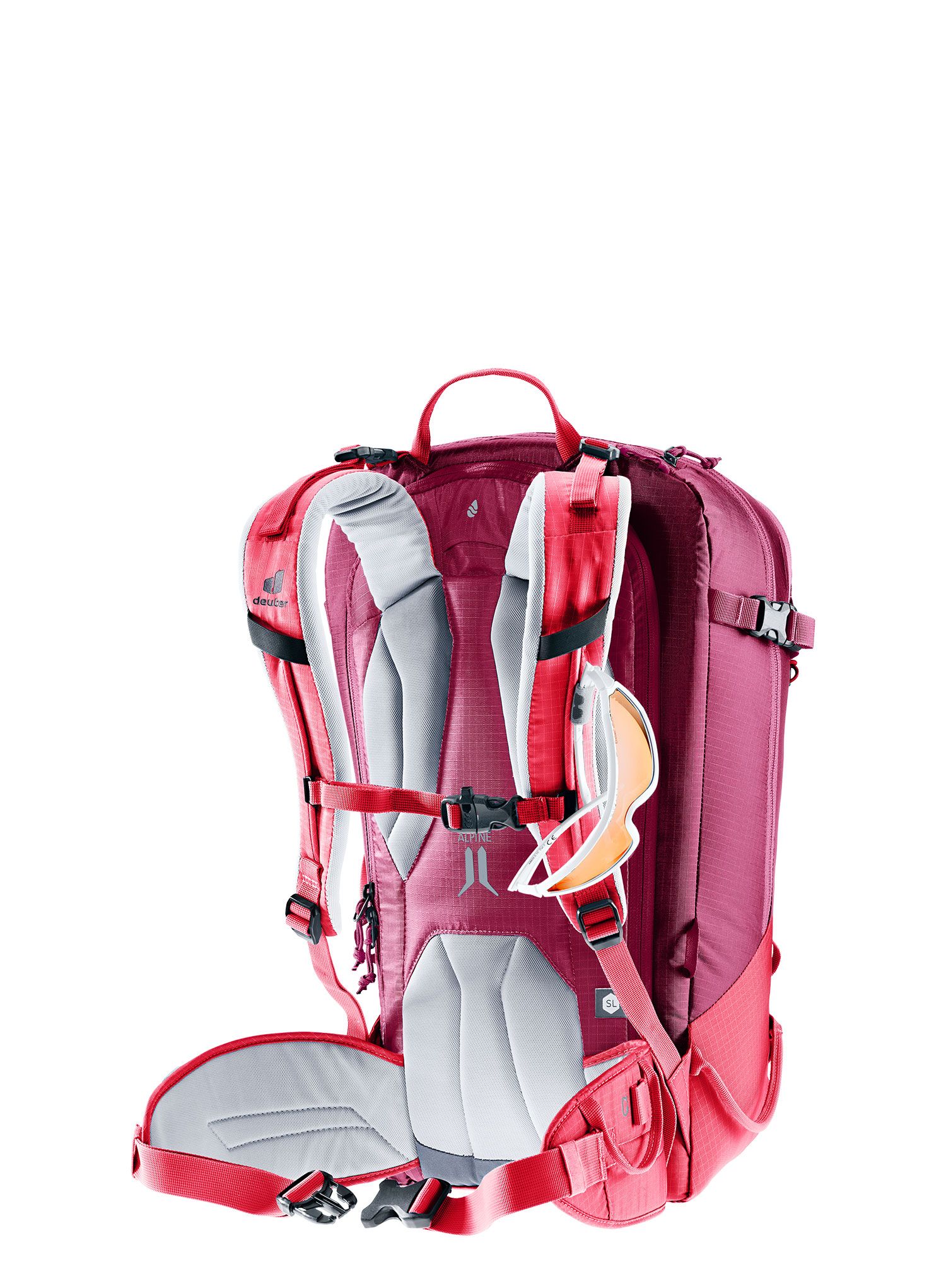Skialpový batoh Deuter Freerider 28 SL - hibiscus/ruby