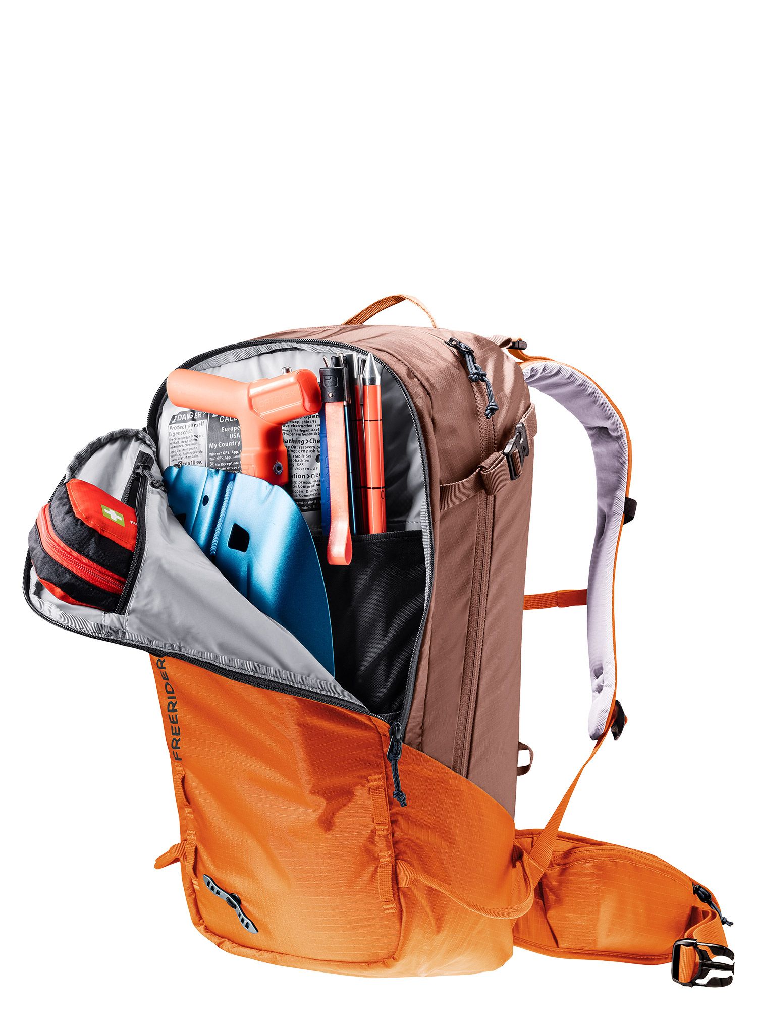 Skialpový batoh Deuter Freerider 30 - chestnut/umbra