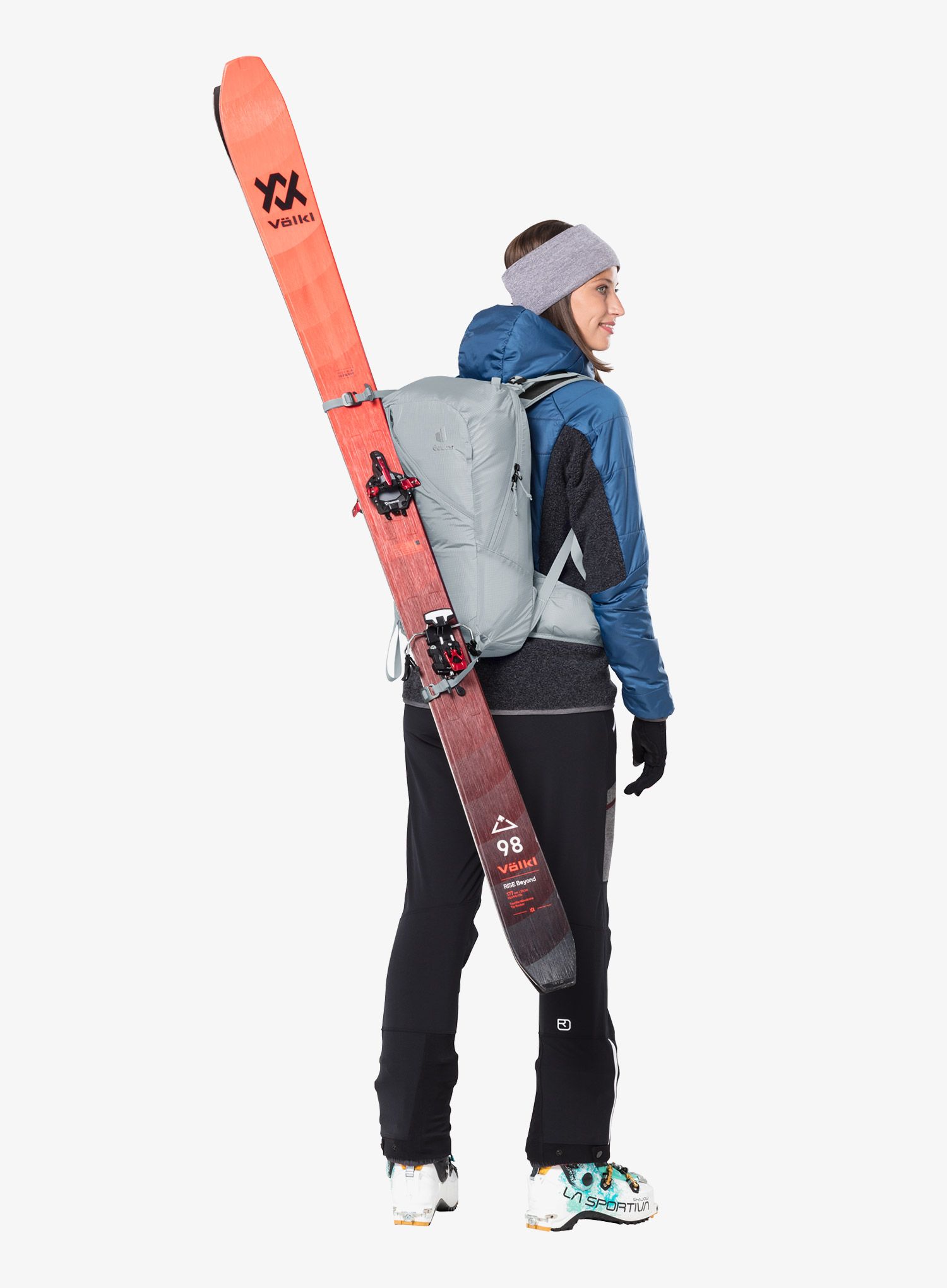 Dámský  skialpový batoh Deuter Freerider Lite 18 SL - tin