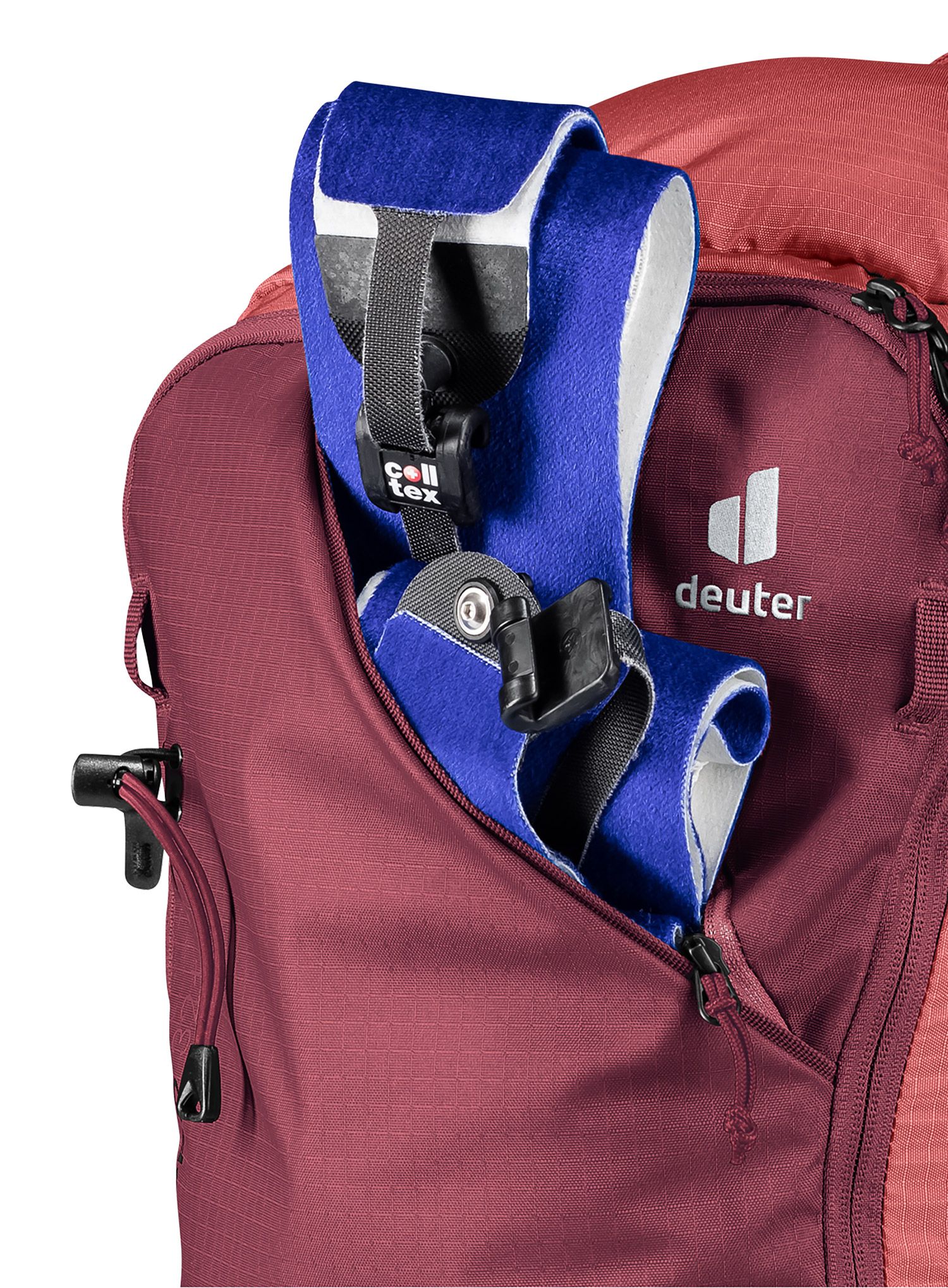 Dámský lyžařský batoh Deuter Freerider Pro 32+ SL - maron/currant
