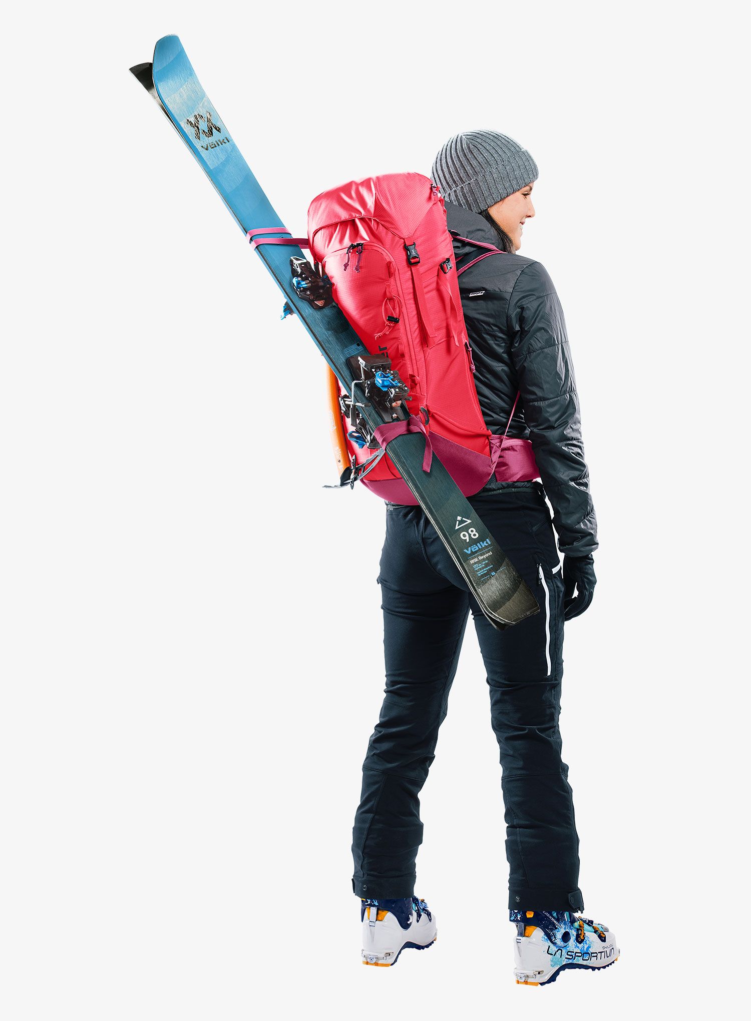 Skialpový batoh Deuter Freescape Lite 24 SL - hibiscus/ruby