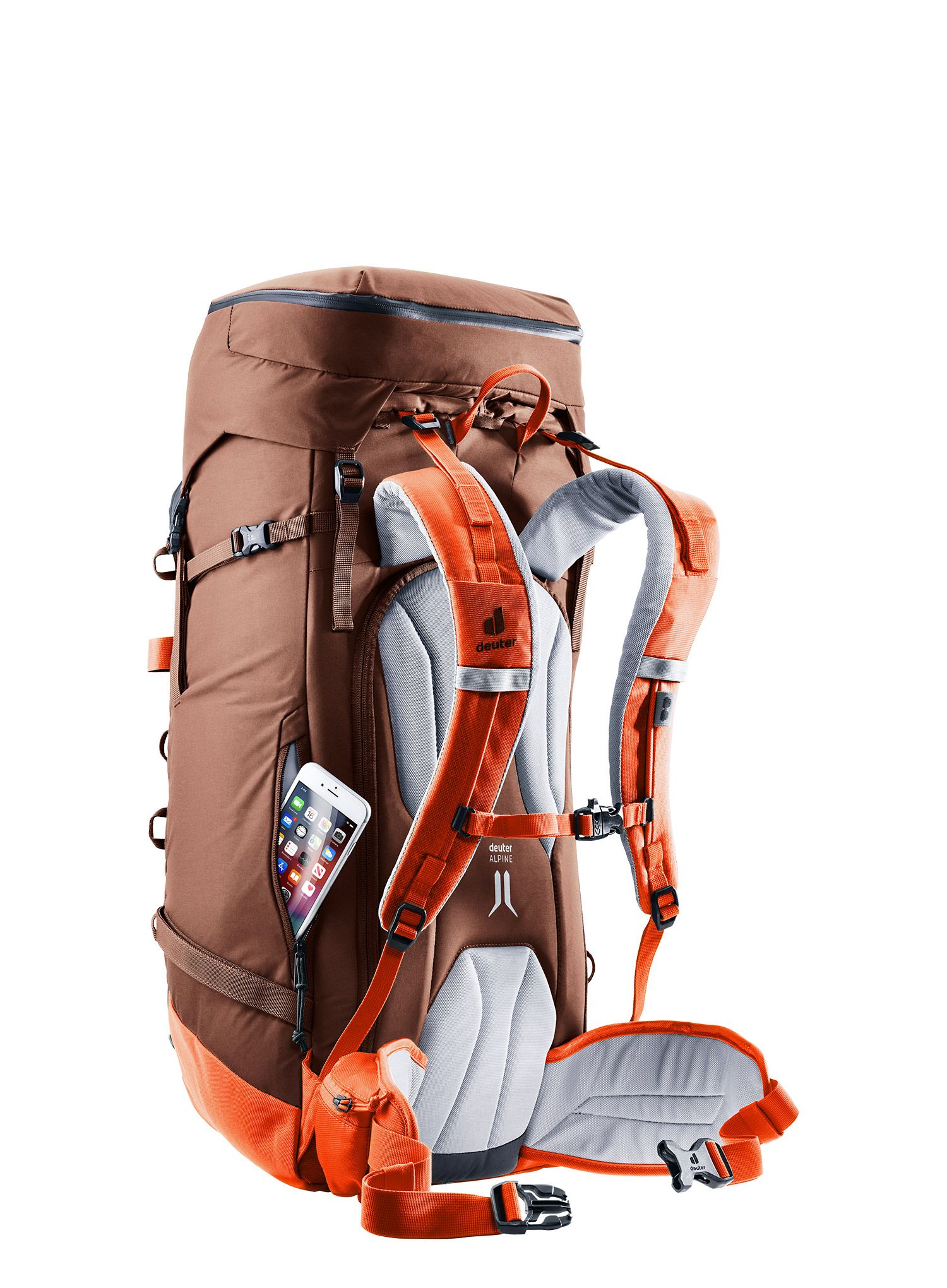 Skialpový batoh Deuter Freescape Pro 40+ - umbra/papaya