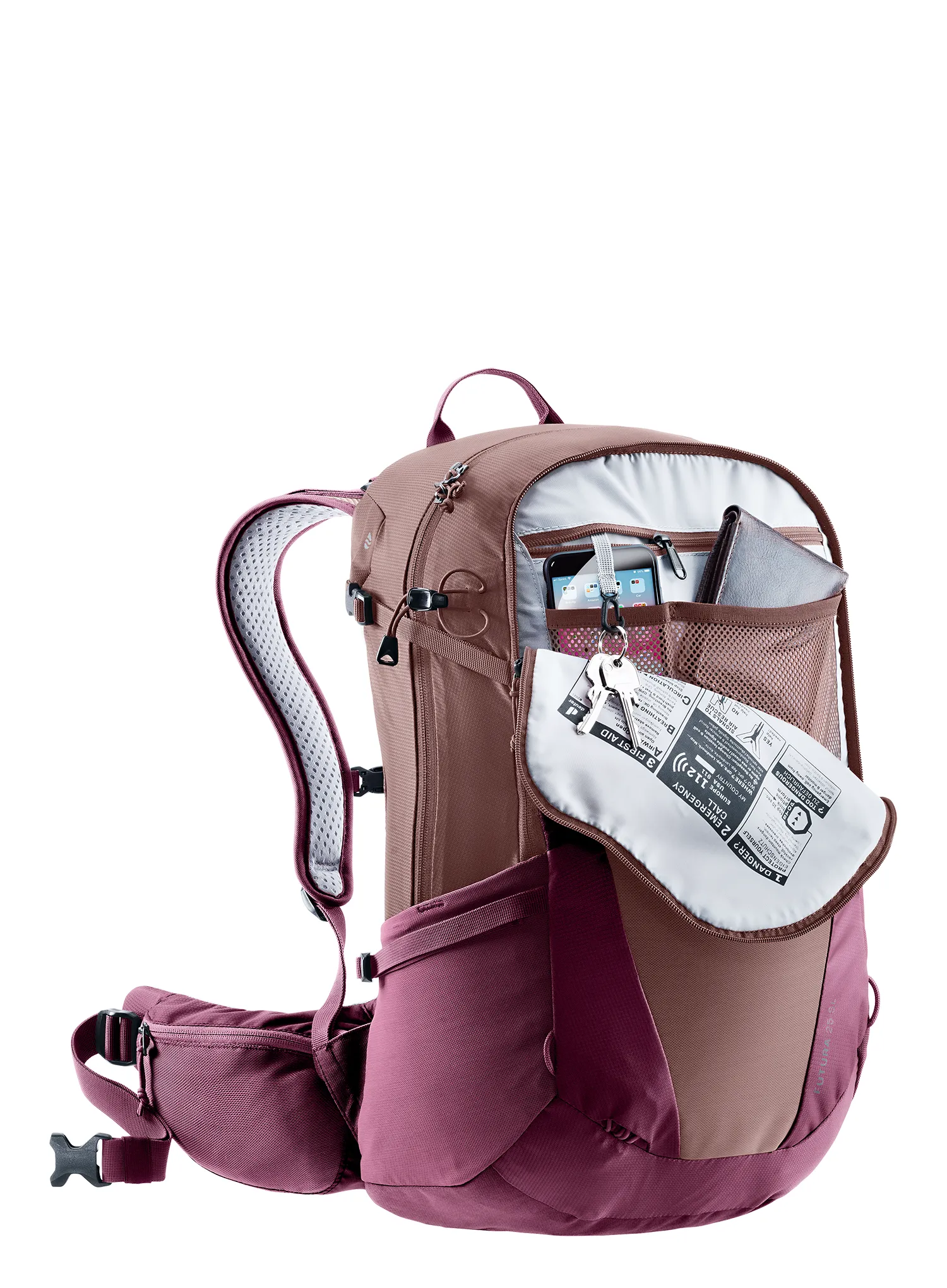 Dámský turistický batoh Deuter Futura 25 SL - ashrose/cassis