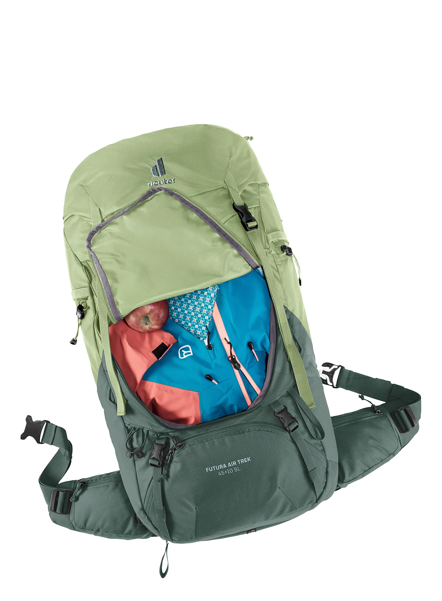 Trekový batoh Deuter Futura Air Trek 45 + 10 SL - grove/ivy