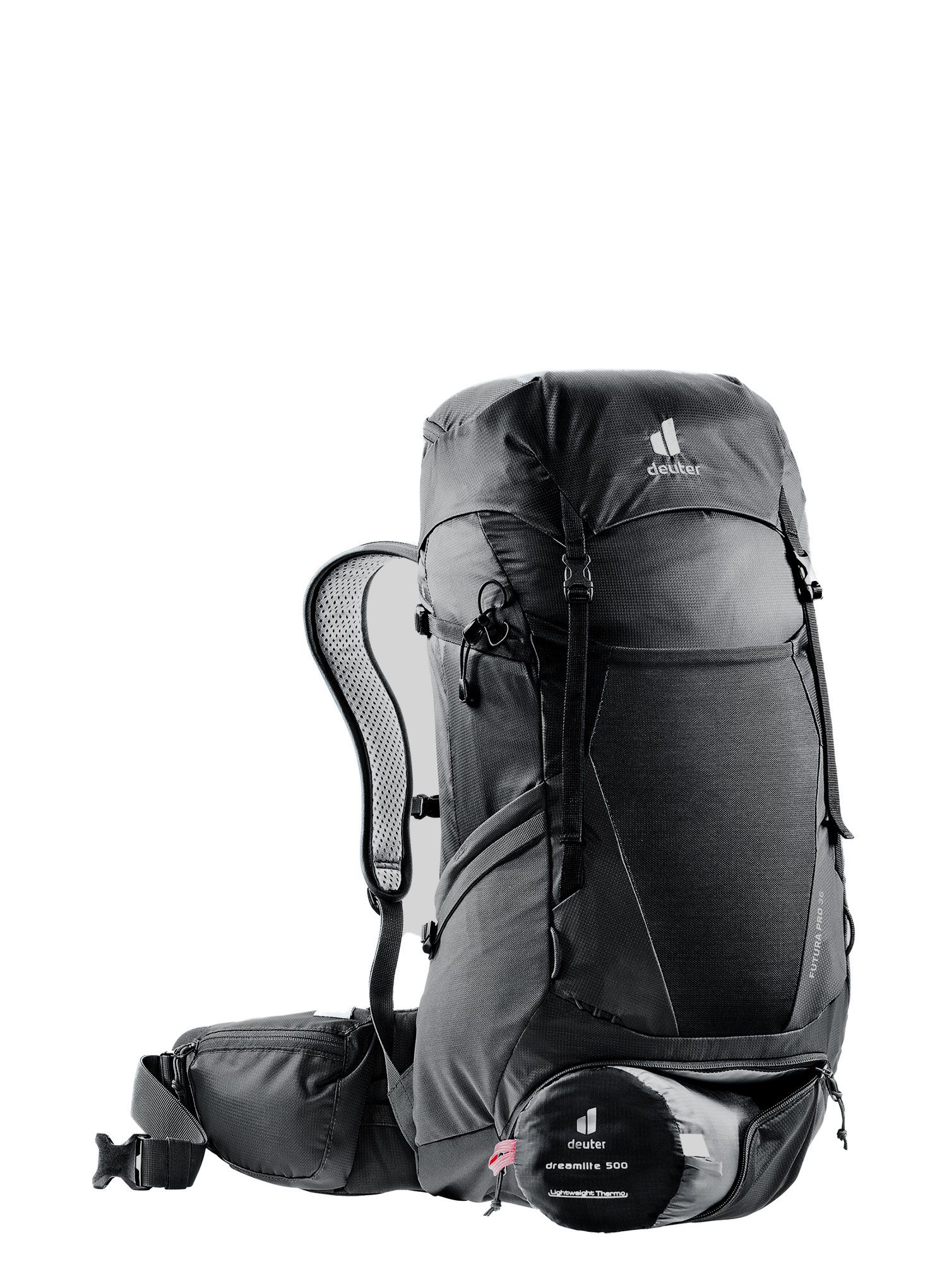 Turistický batoh Deuter Futura Pro 36 - black/graphite