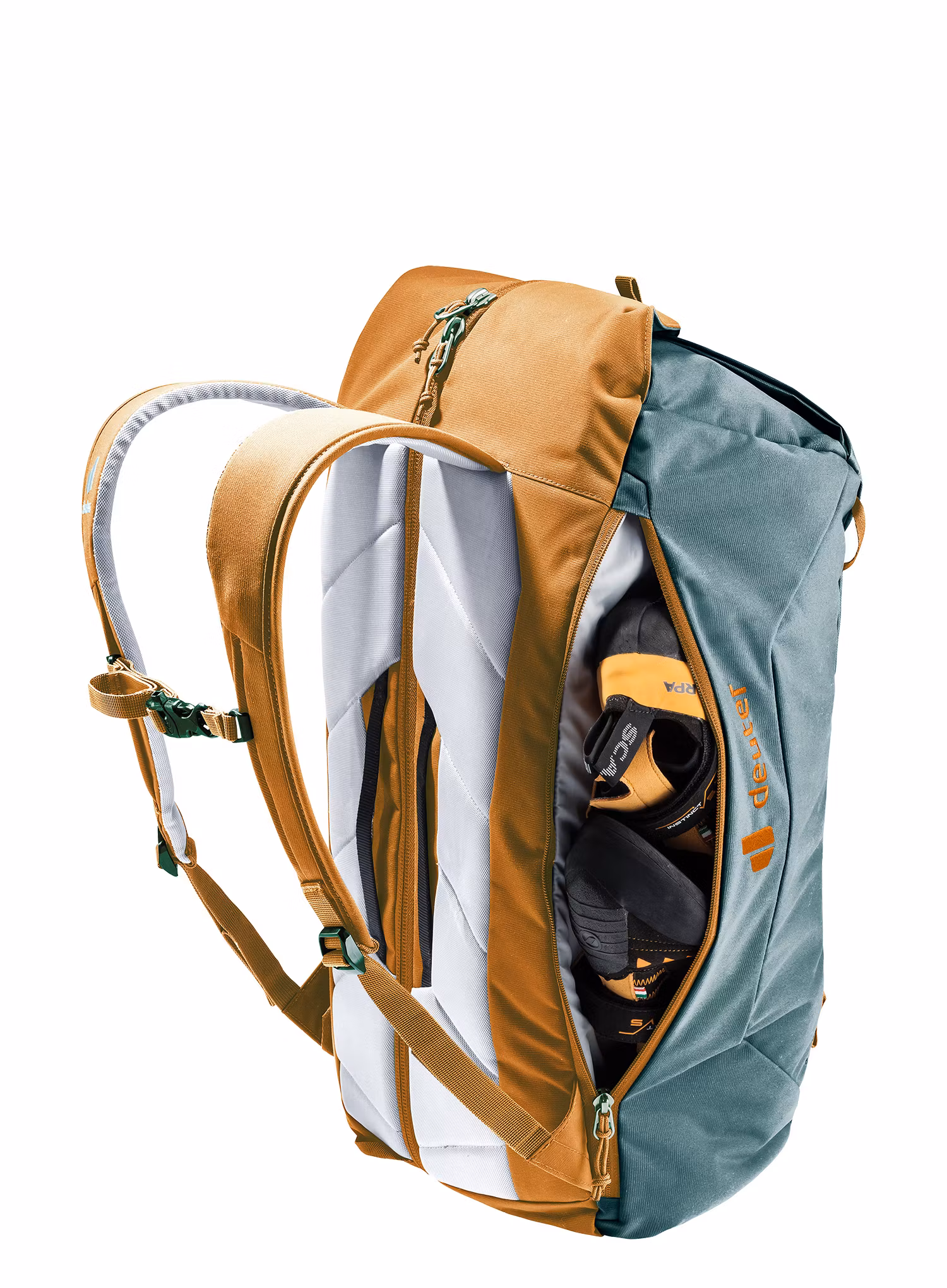 Lezecký batoh Deuter Gravity Motion - teal/cinnamon