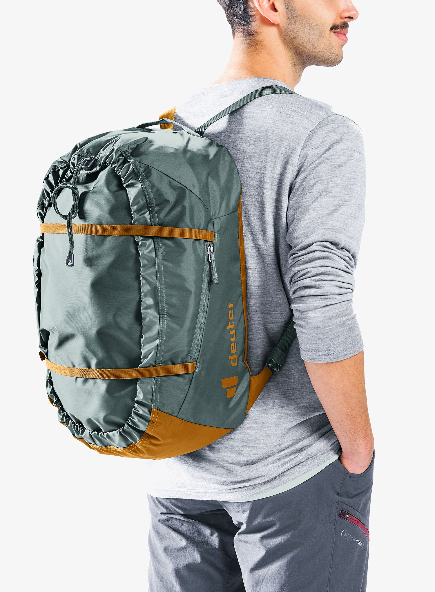Vak na lano s plachtou Deuter Gravity Rope Bag - teal/cinnamon