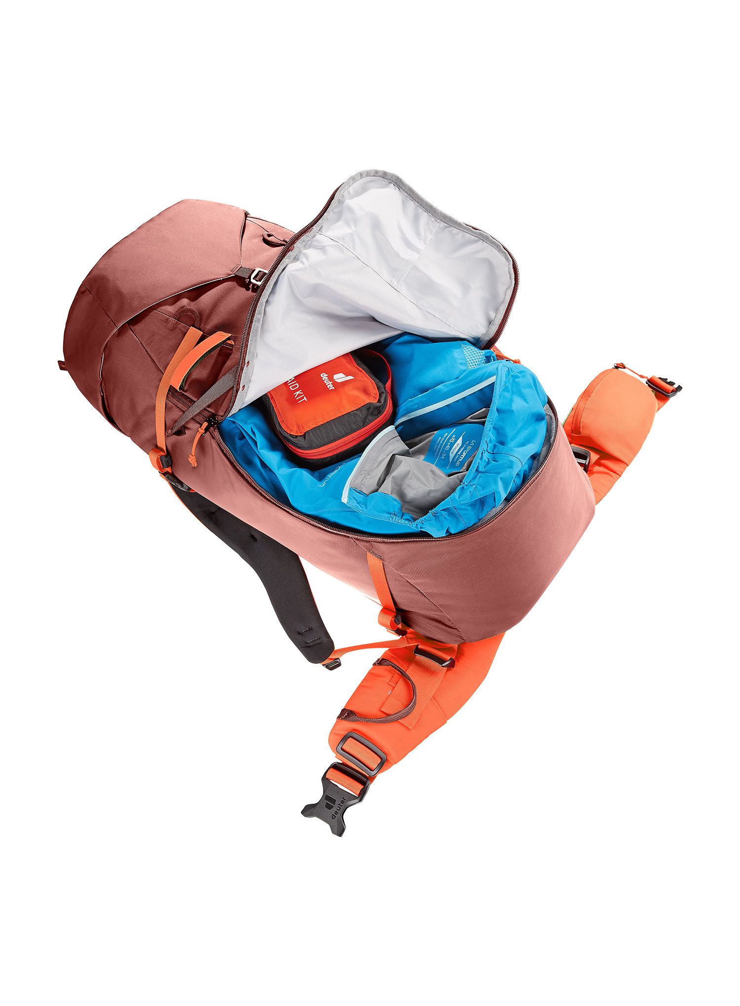 Batoh na hory Deuter Guide 34+ - redwood/papaya