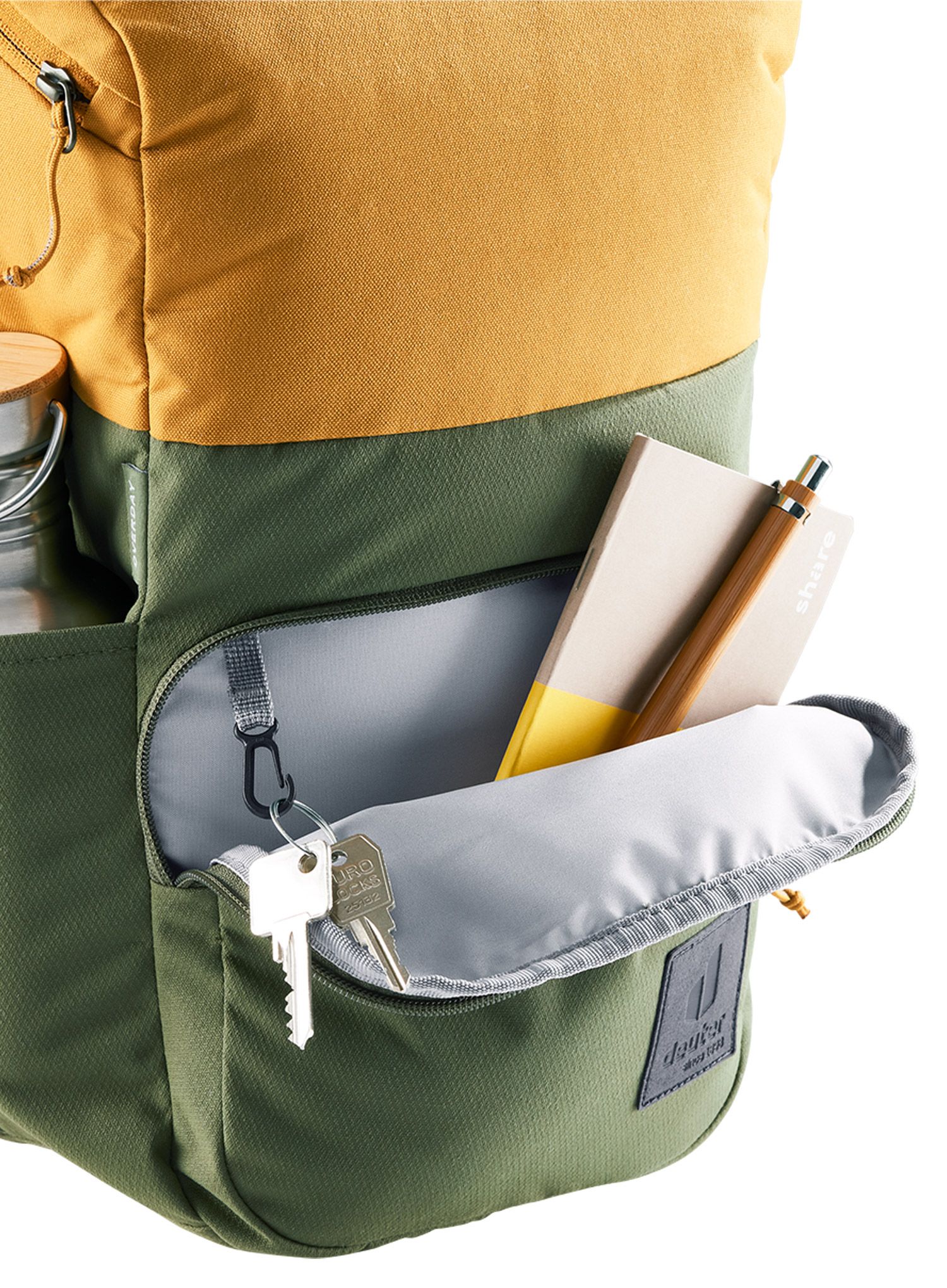 Městský batoh pro děti Deuter Overday - khaki/cinnamon