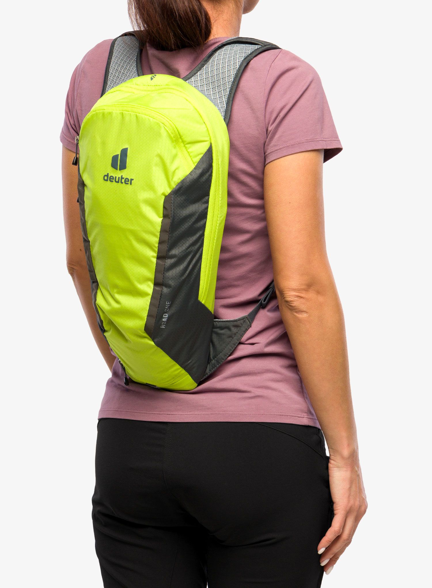 Cyklistický batoh Deuter Road One - citrus/graphite