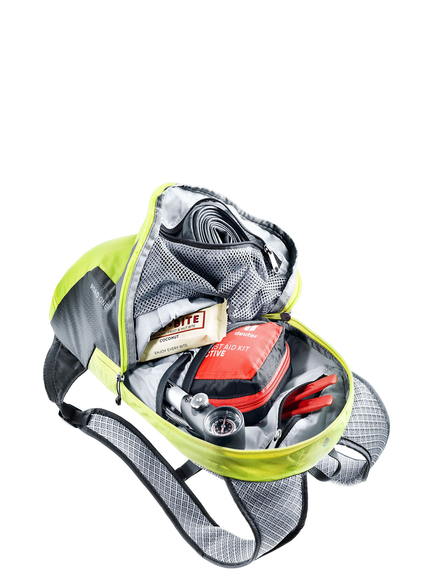 Cyklistický batoh Deuter Road One - citrus/graphite
