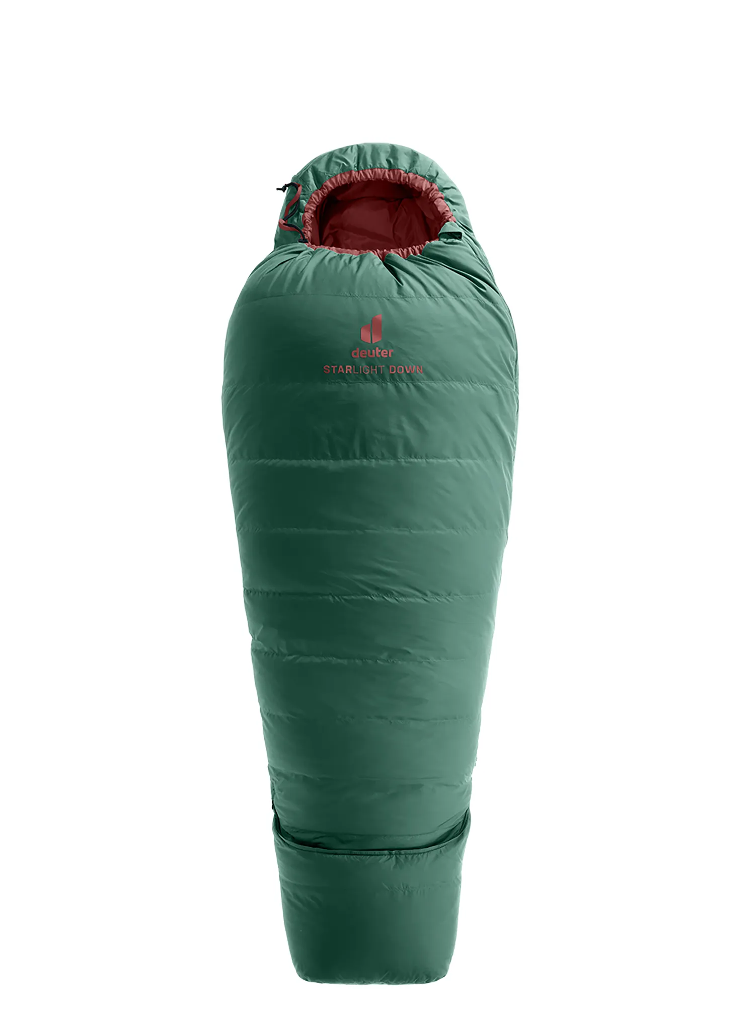 Dětský spací pytel Deuter Starlight Down (130–170 cm) - seagreen/redwood