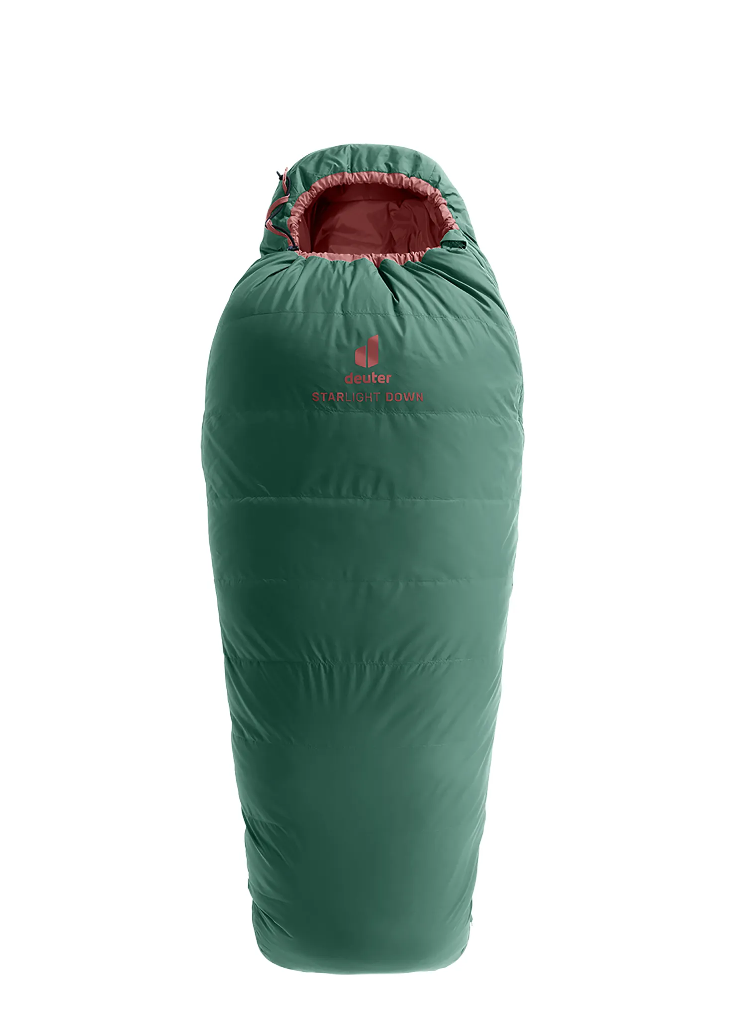 Dětský spací pytel Deuter Starlight Down (130–170 cm) - seagreen/redwood