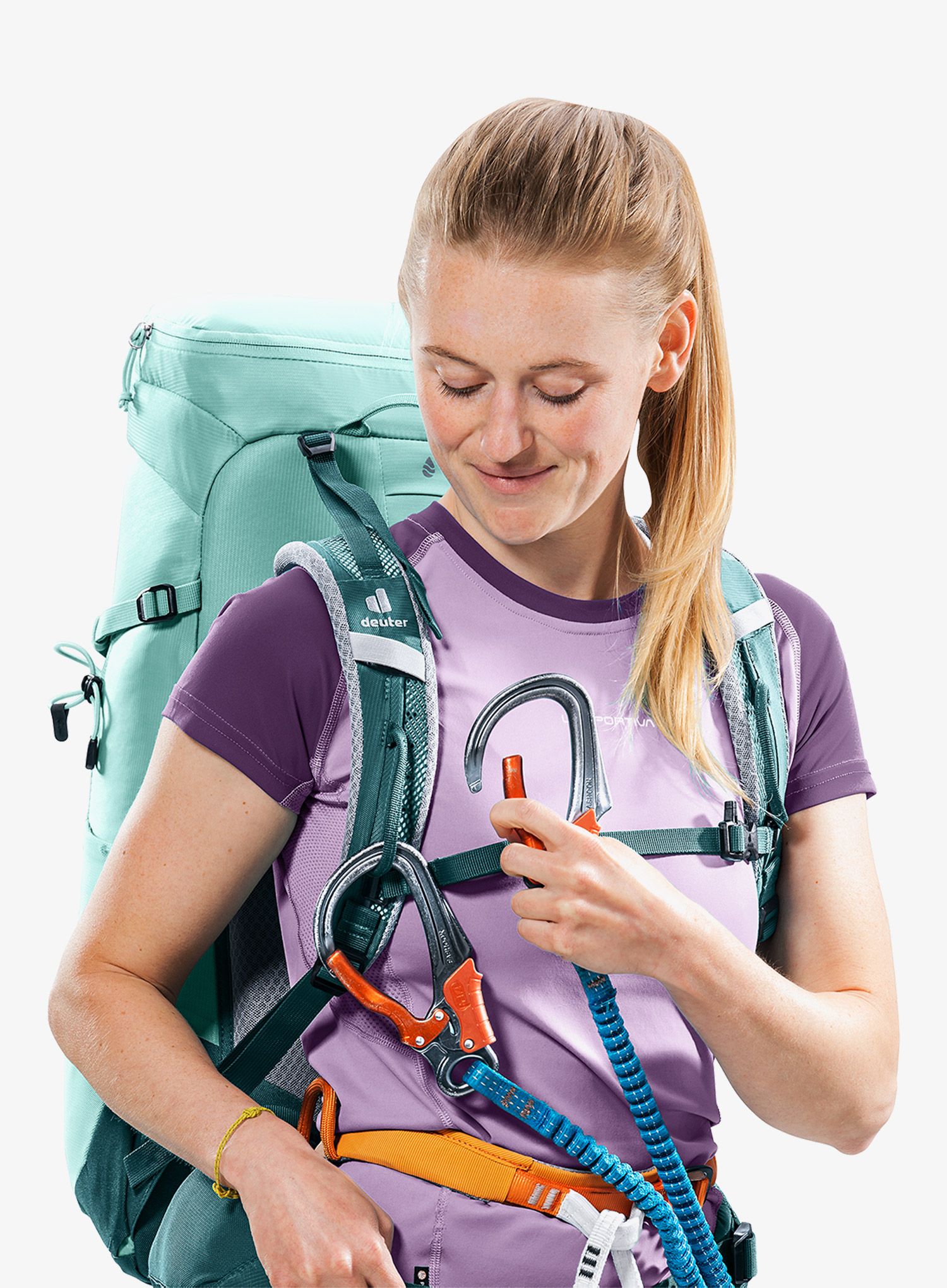 Dámský turistický batoh Deuter Trail 28 SL - glacier/deep sea