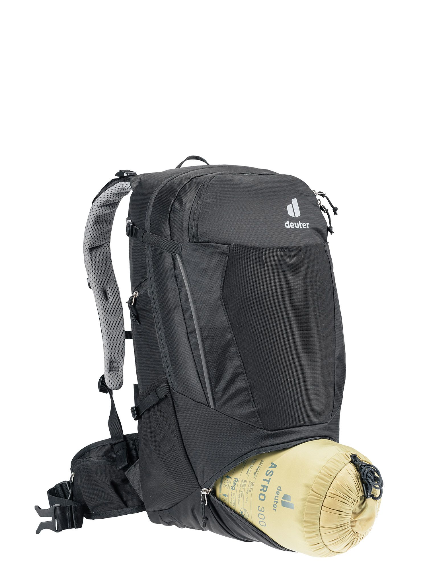 Batoh na kolo Deuter Trans Alpine 32 EL - black/black