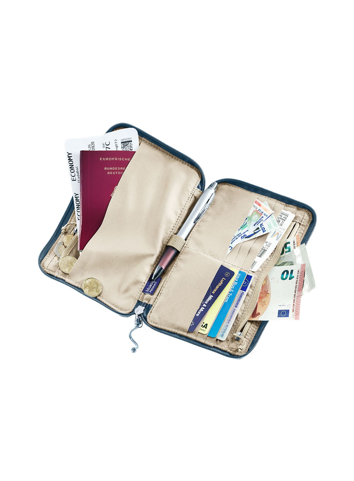 Cestovní peněženka Deuter Travel Wallet - atlantic