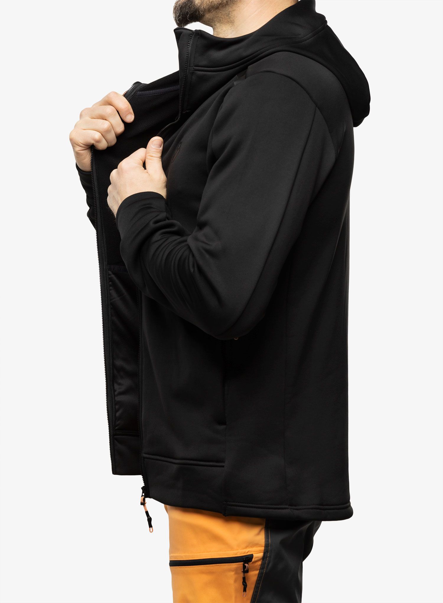 Mikina s kapucí Didriksons Acke Full Zip 2 - black