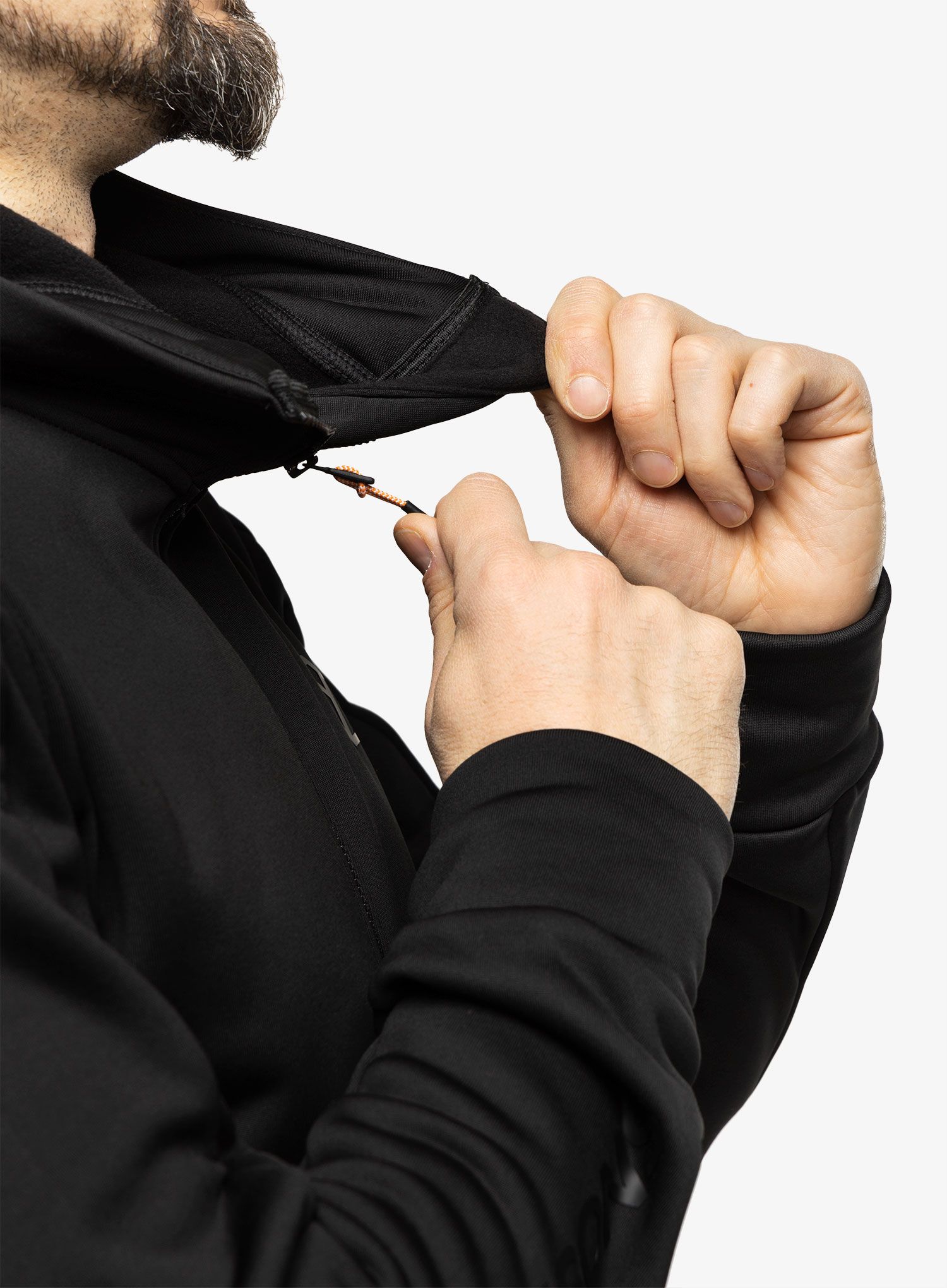 Mikina s kapucí Didriksons Acke Full Zip 2 - black
