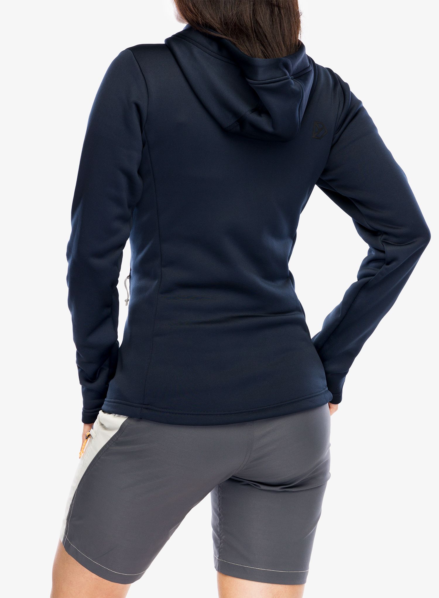 Dámská mikina s kapucí Didriksons Anneli Full Zip 2 - dark night blue