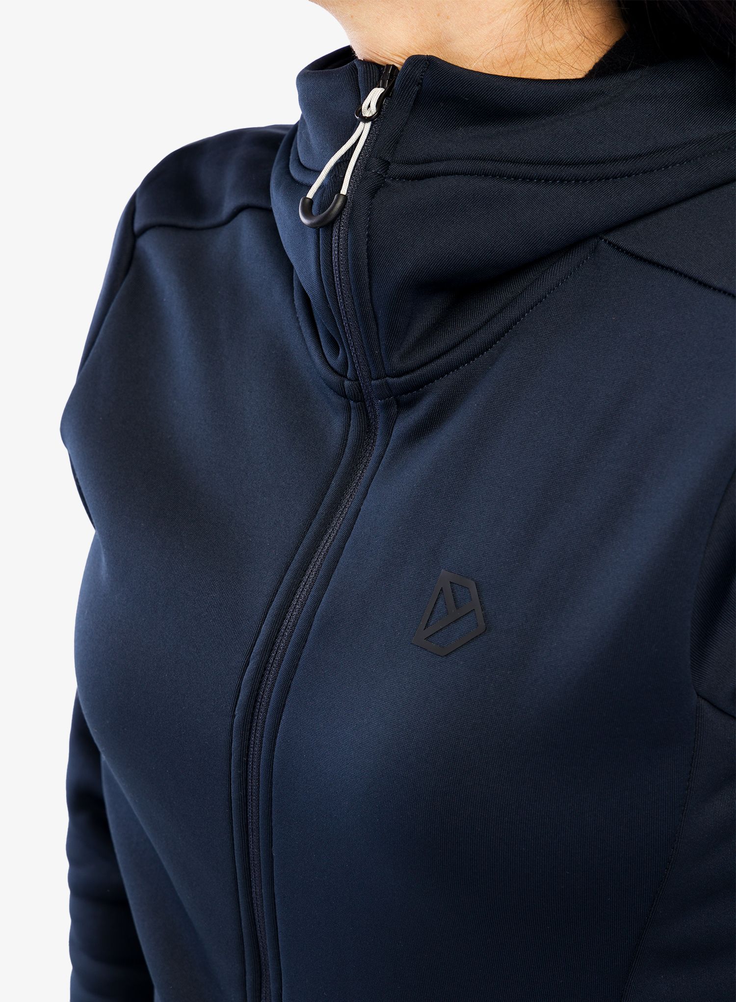 Dámská mikina s kapucí Didriksons Anneli Full Zip 2 - dark night blue