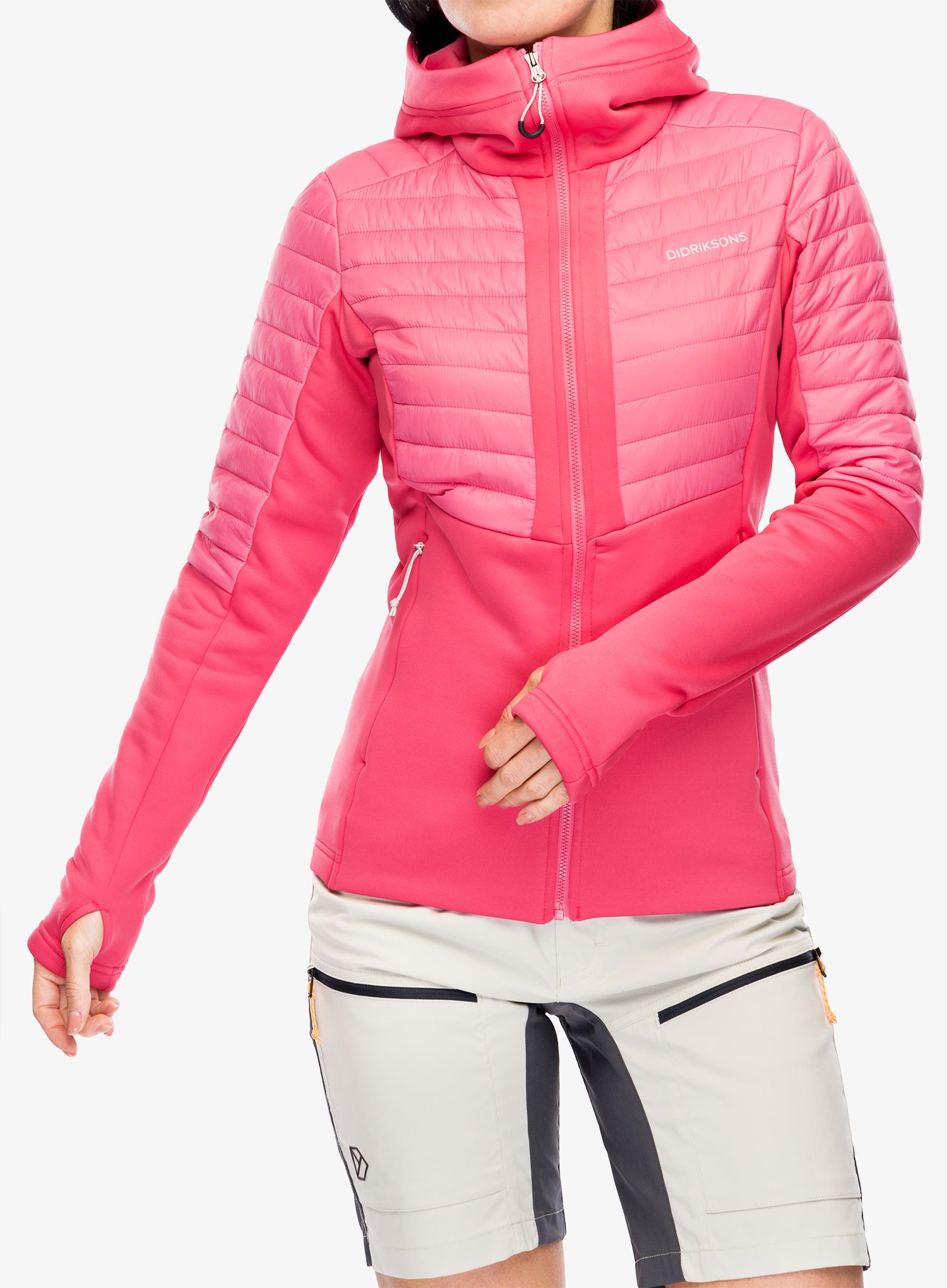 Dámská bunda Didriksons Annema Full Zip 6 - wild pink