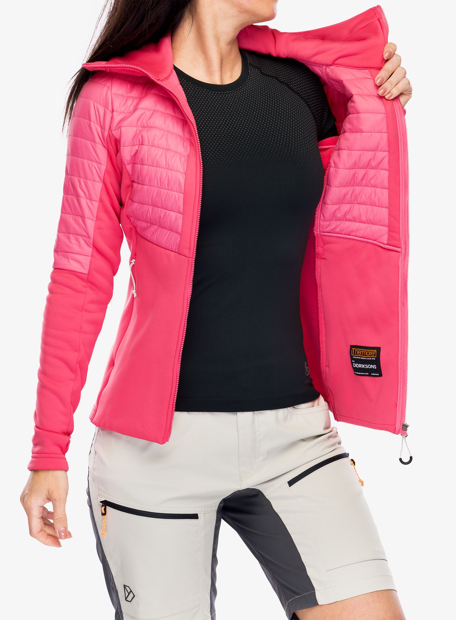 Dámská bunda Didriksons Annema Full Zip 6 - wild pink