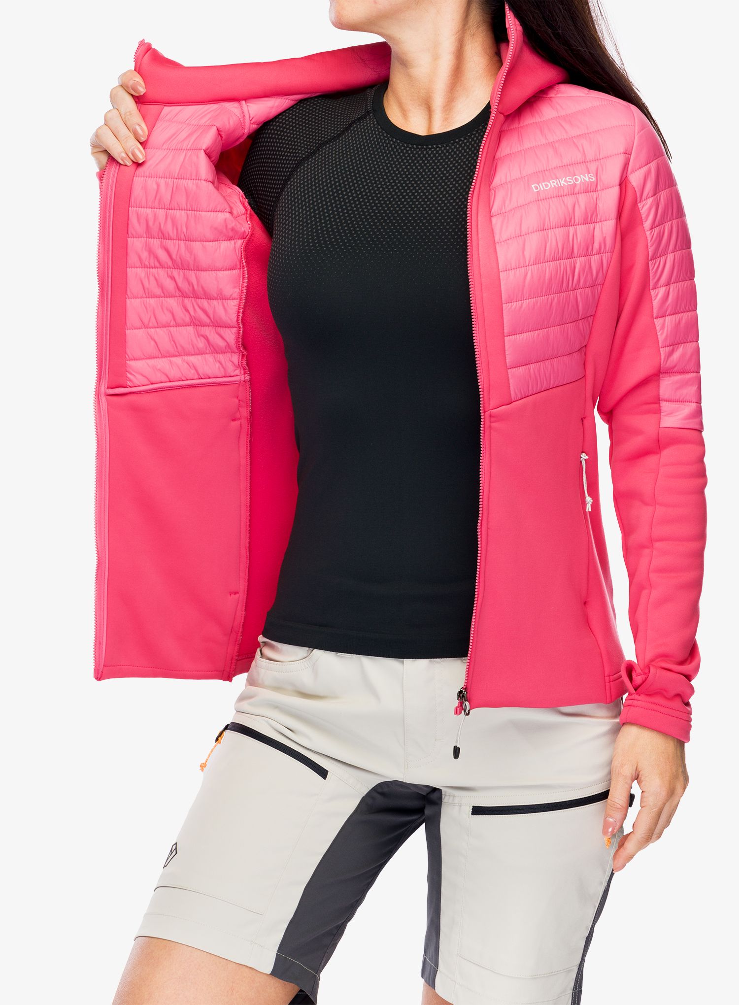 Dámská bunda Didriksons Annema Full Zip 6 - wild pink