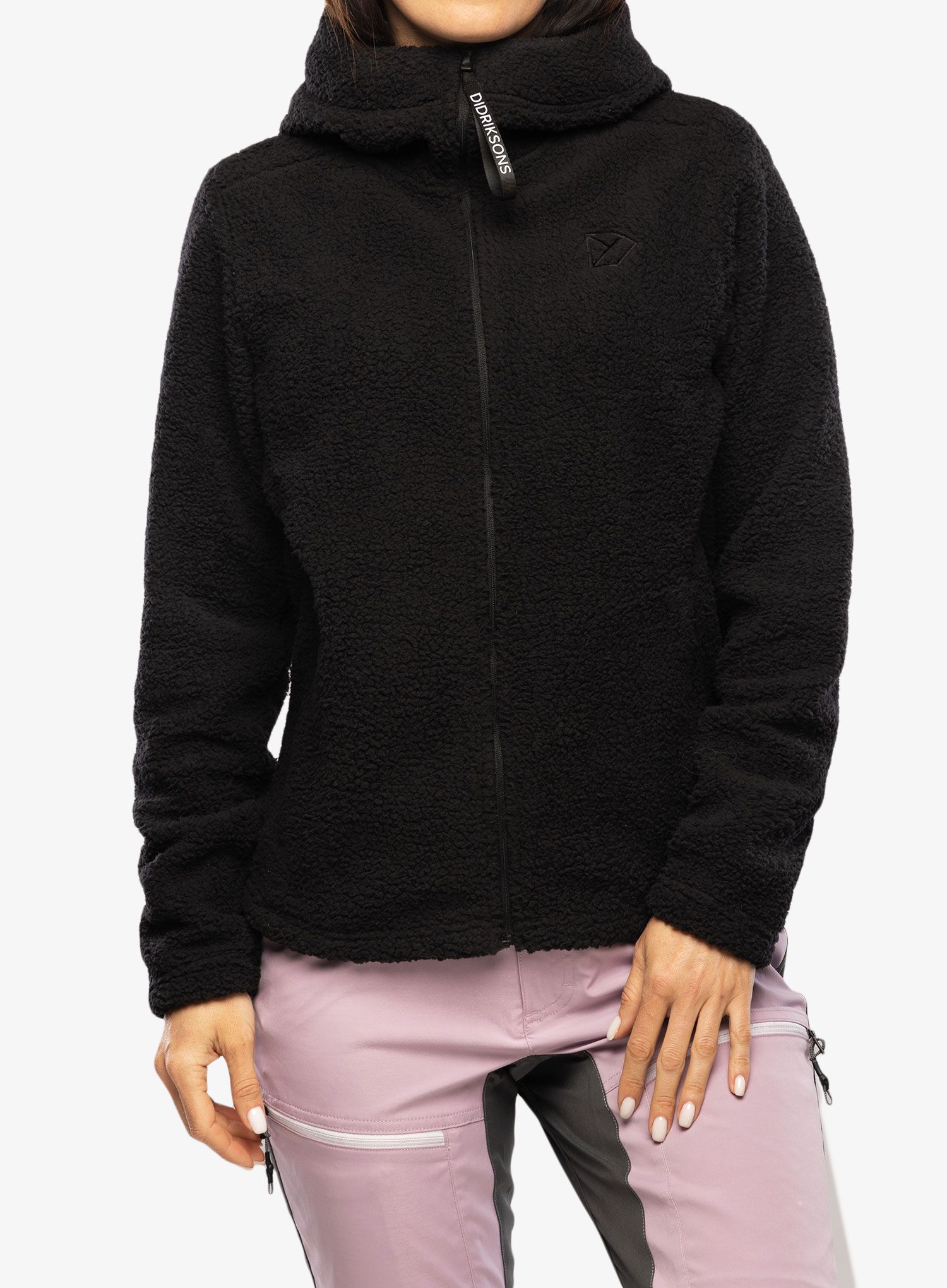 Fleecová mikina dámská Didriksons Anniken Full Zip 2 - black