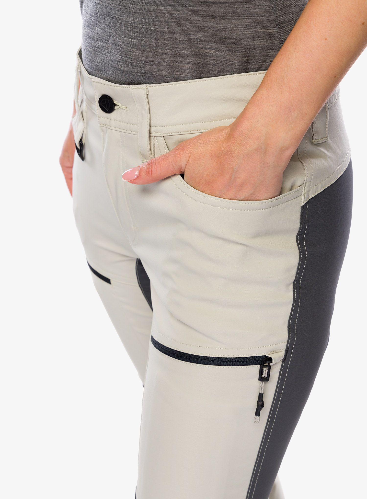 Kalhoty dámské Didriksons Ara Pants - light beige