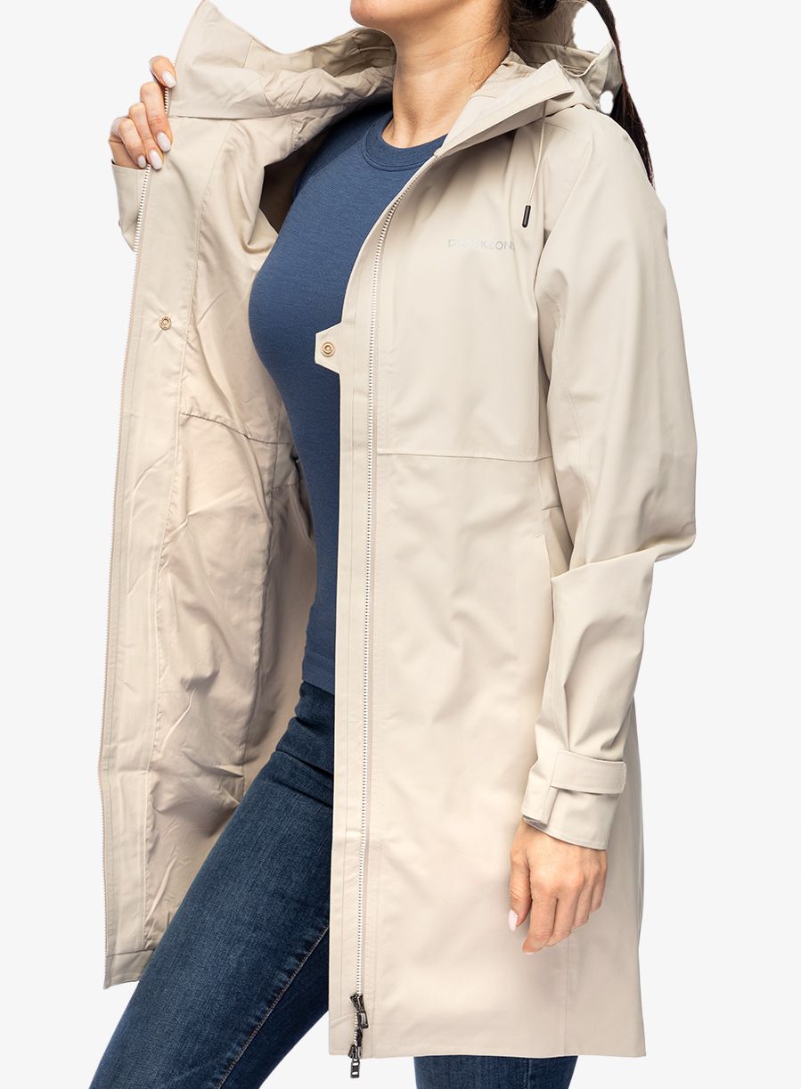 Dámský kabát Didriksons Bea Parka 6 - clay beige