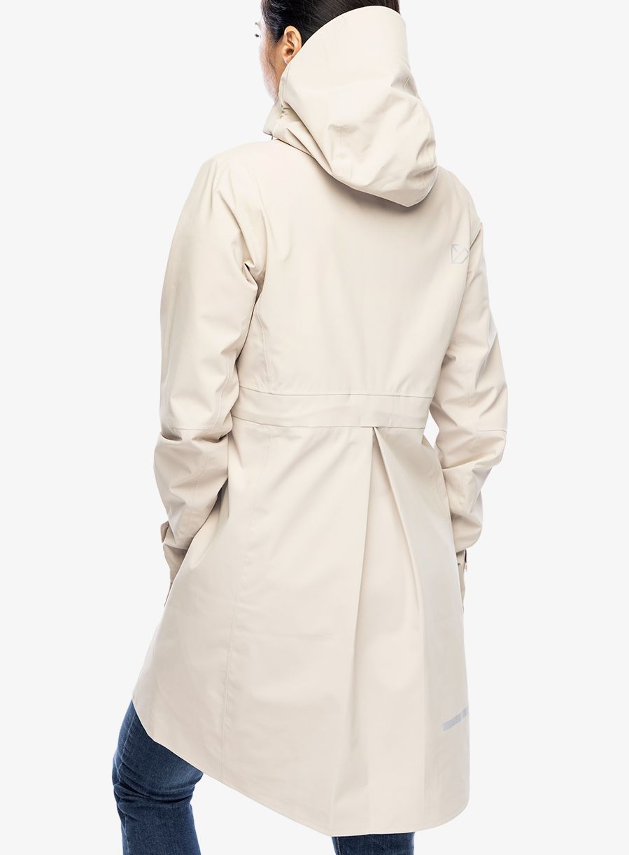 Dámský kabát Didriksons Bea Parka 6 - clay beige
