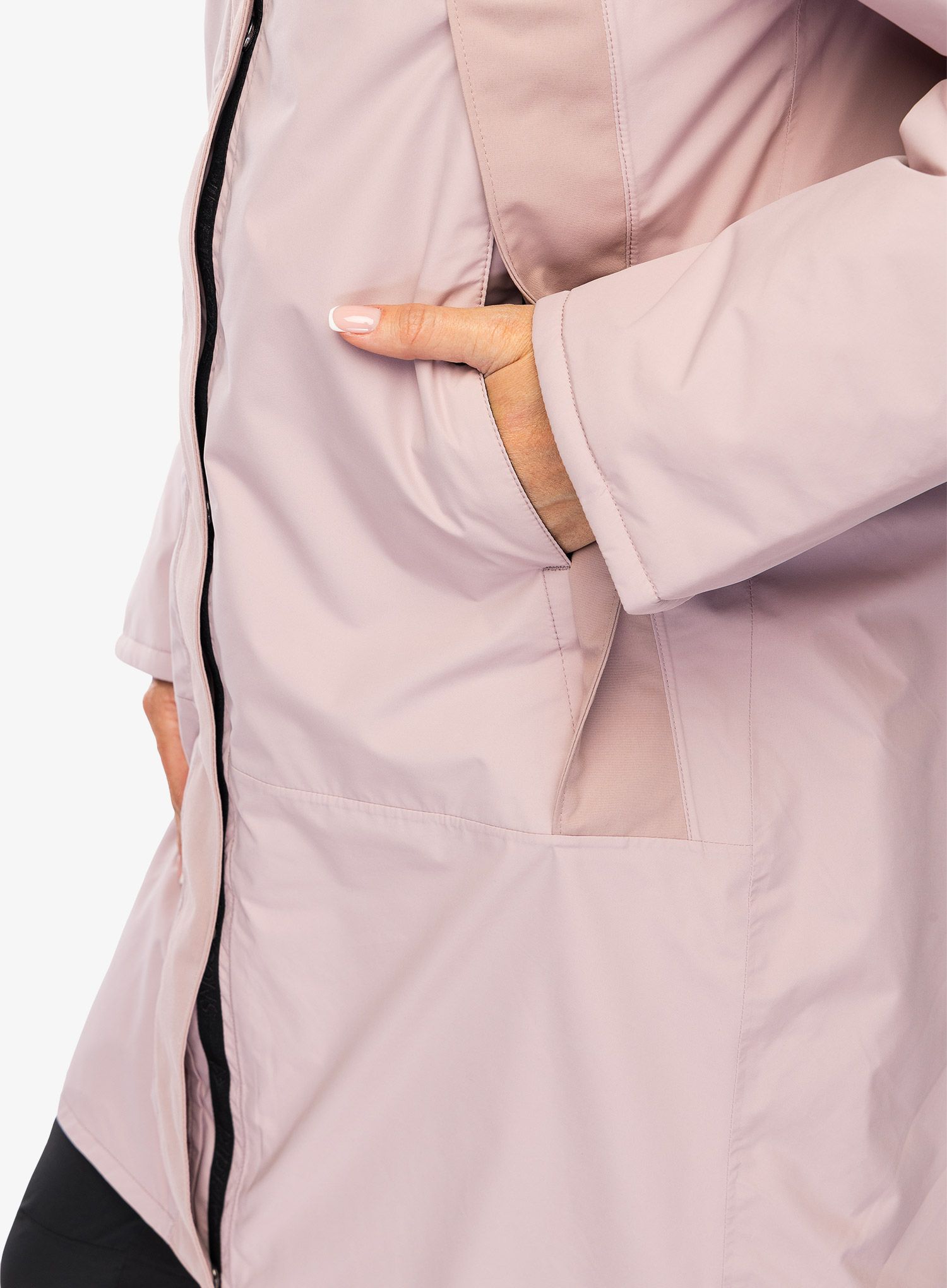 Dámský kabát Didriksons Elissa Parka - oyster lilac